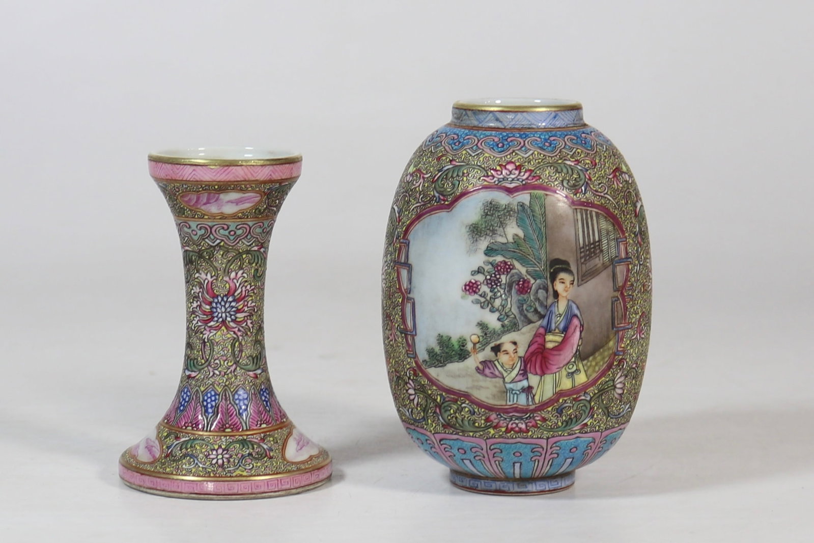 An Exquisite Enamel Figures Pattern Lantern - 5