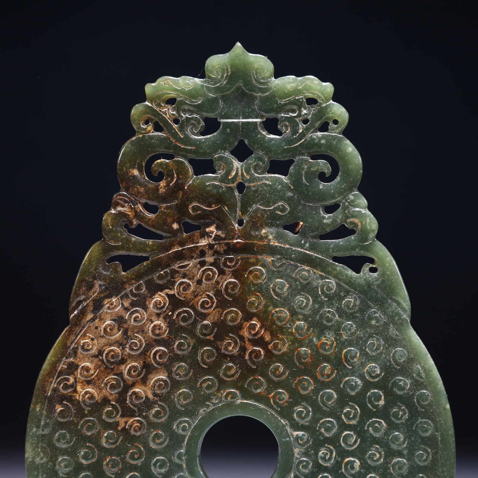 An Exquisite Jasper Dragon Pattern Pendant - 2