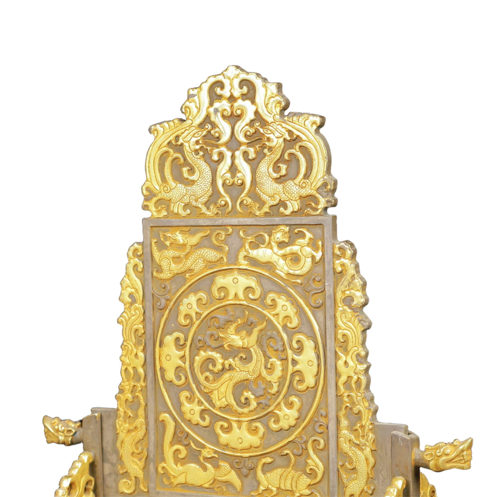 An Exquisite Gilt Silver Auspicious Beast Pattern Screen - 5