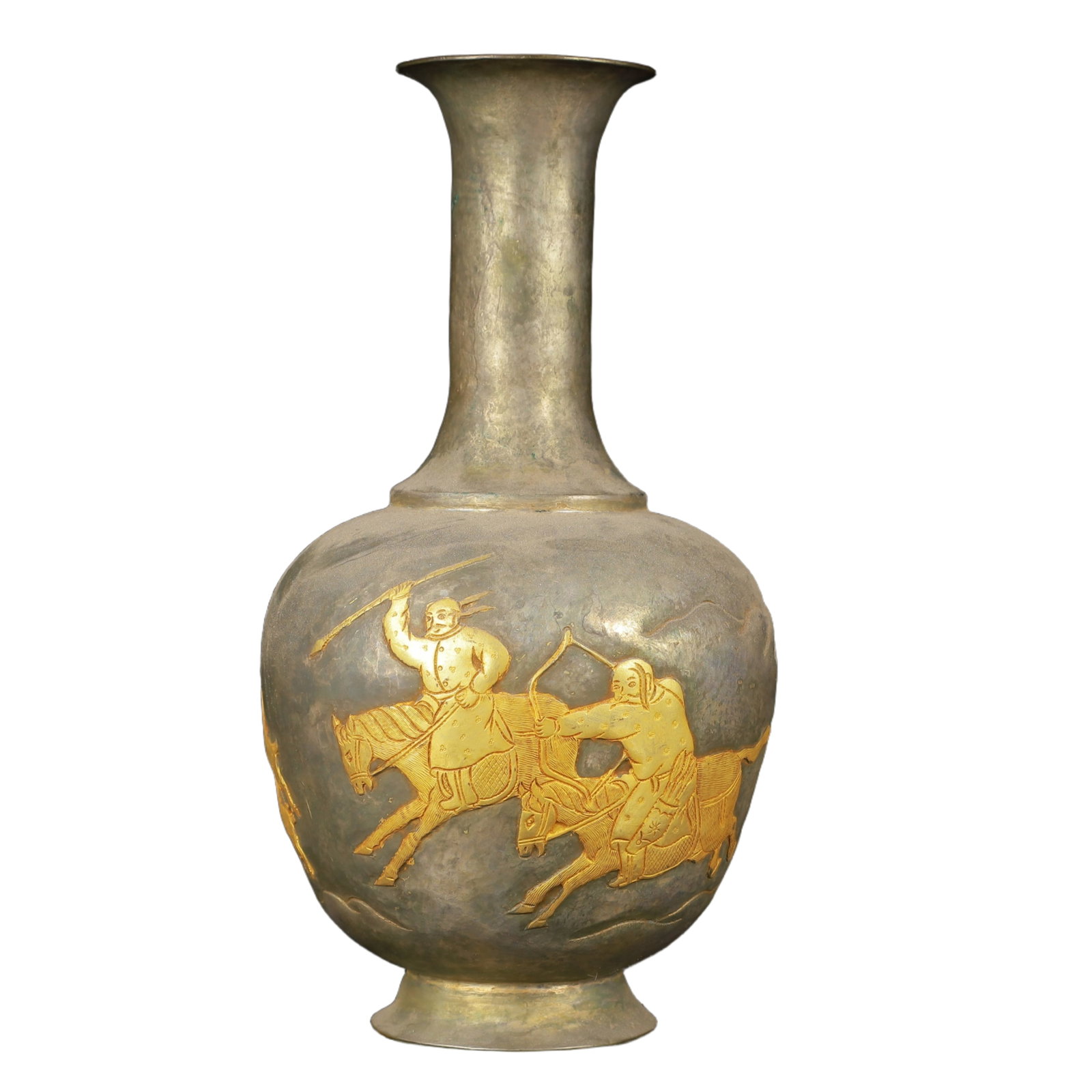 An Exquisite Gilt Silver Figure Pattern Vase - 11