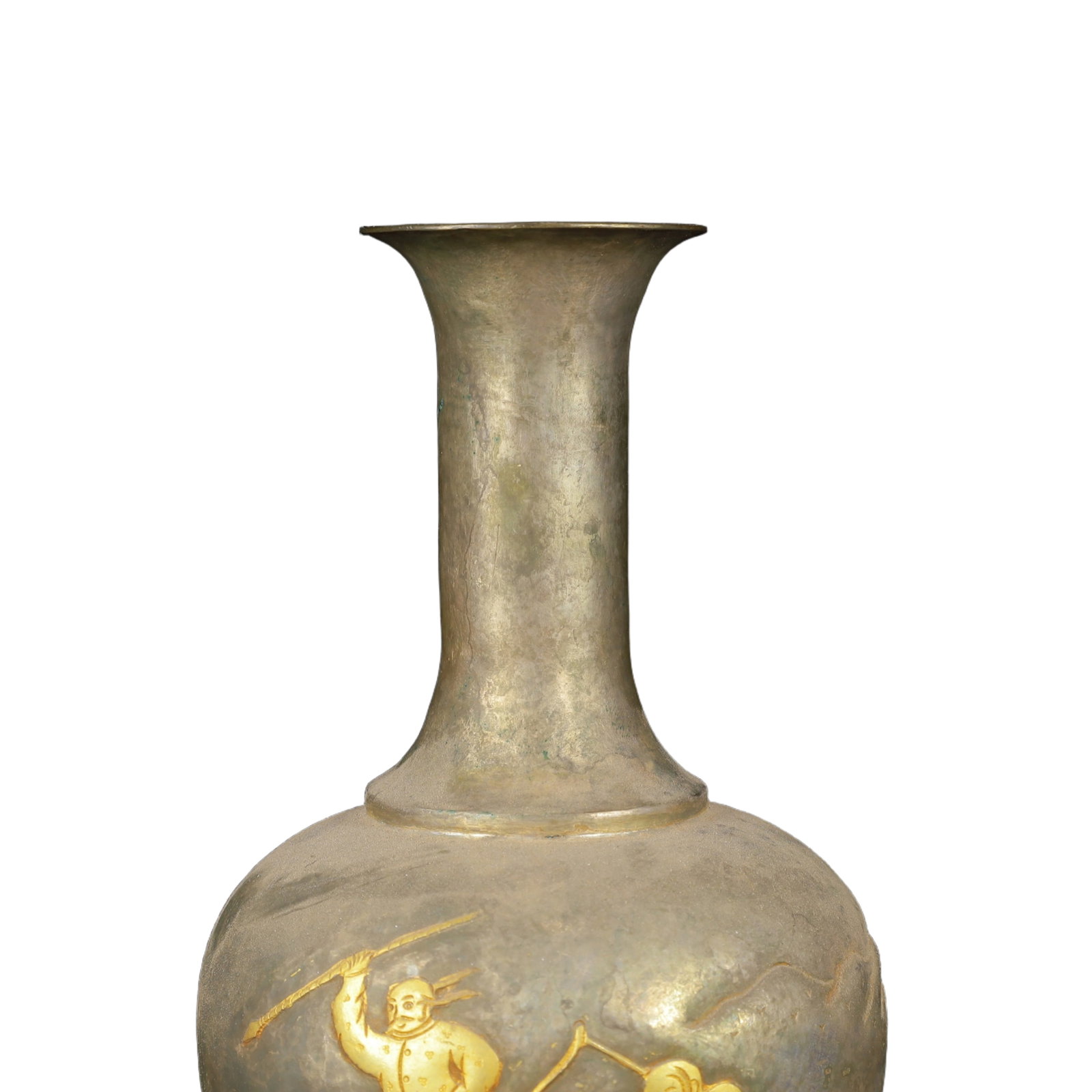 An Exquisite Gilt Silver Figure Pattern Vase - 2