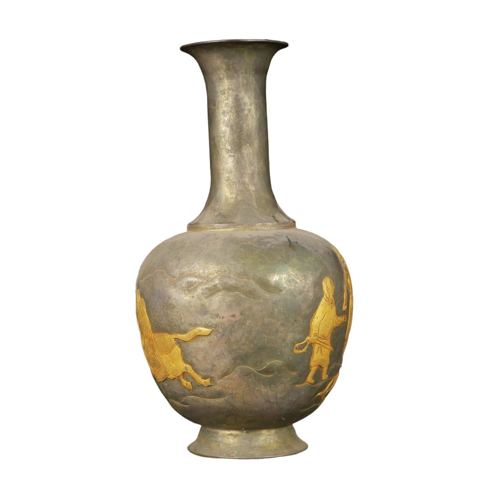 An Exquisite Gilt Silver Figure Pattern Vase - 4