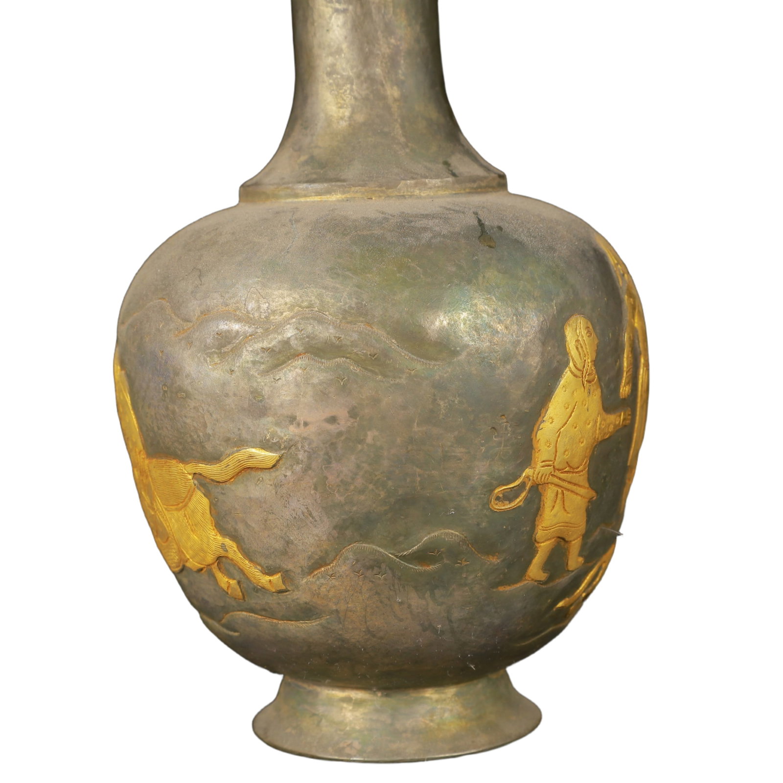 An Exquisite Gilt Silver Figure Pattern Vase - 6