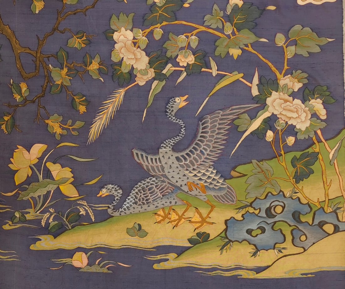 Flower and bird pattern tapestry - 4