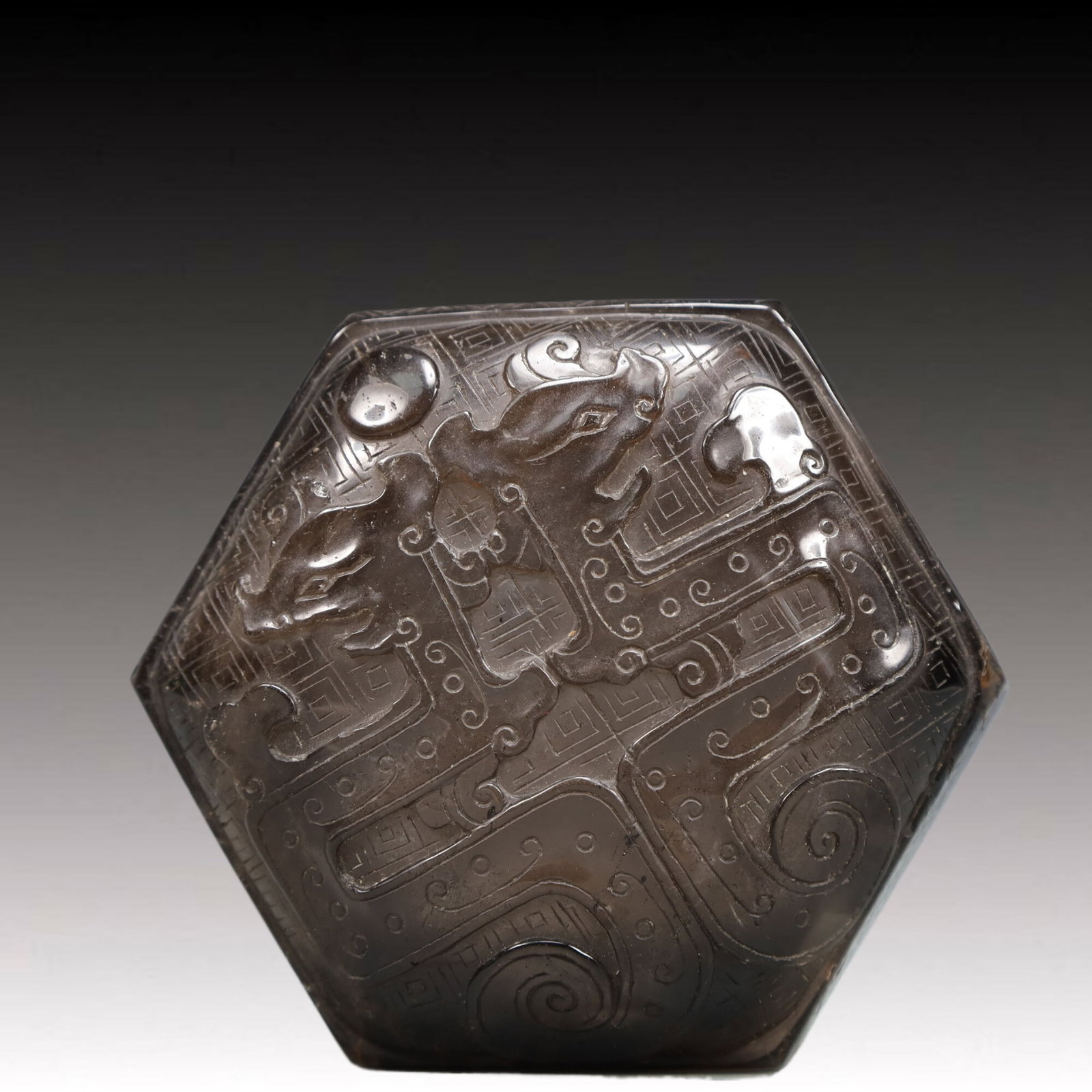 An Exquisite Crystal Beast-Face Pattern Box - 6