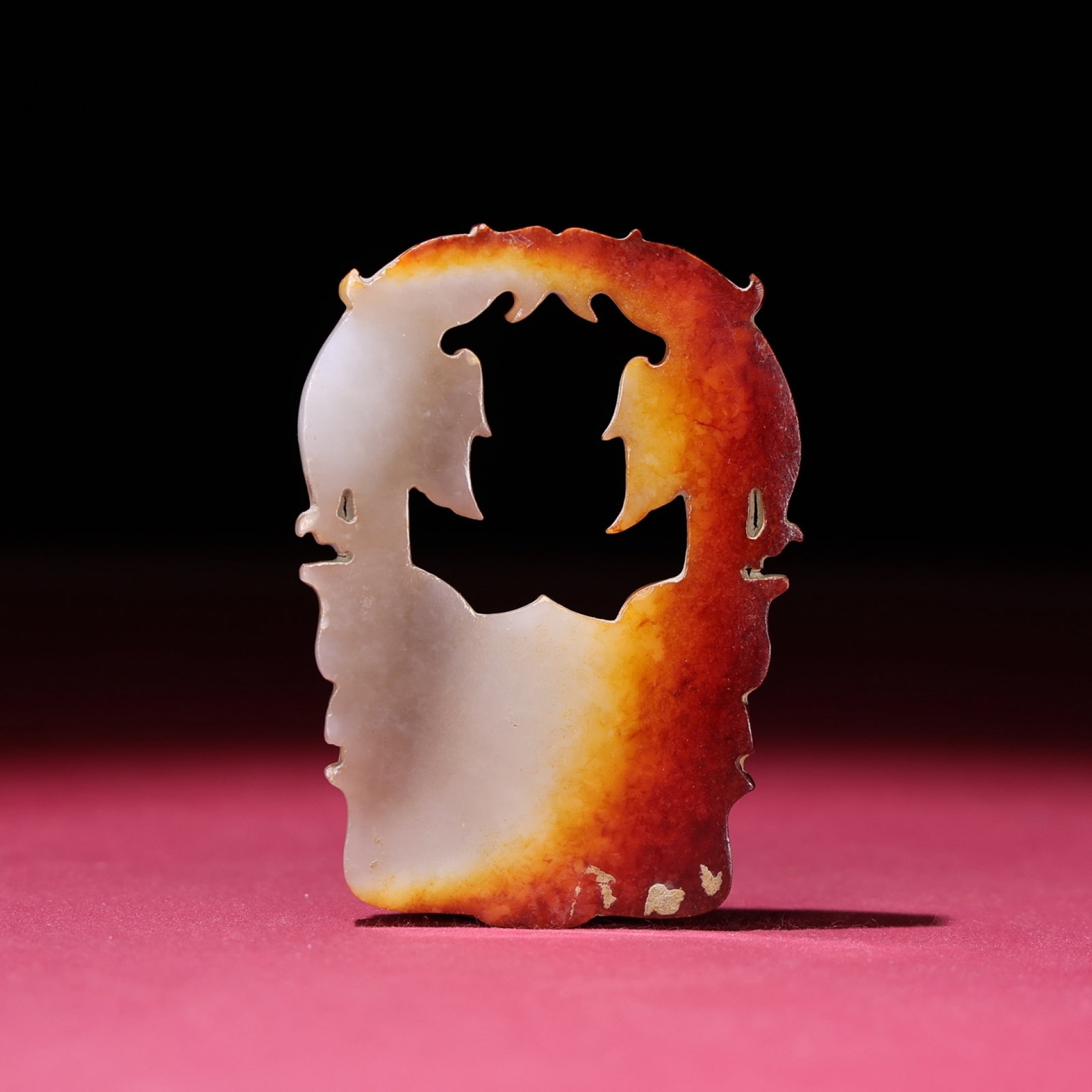 White Jade Beast-Face Pattern Pendant - 6