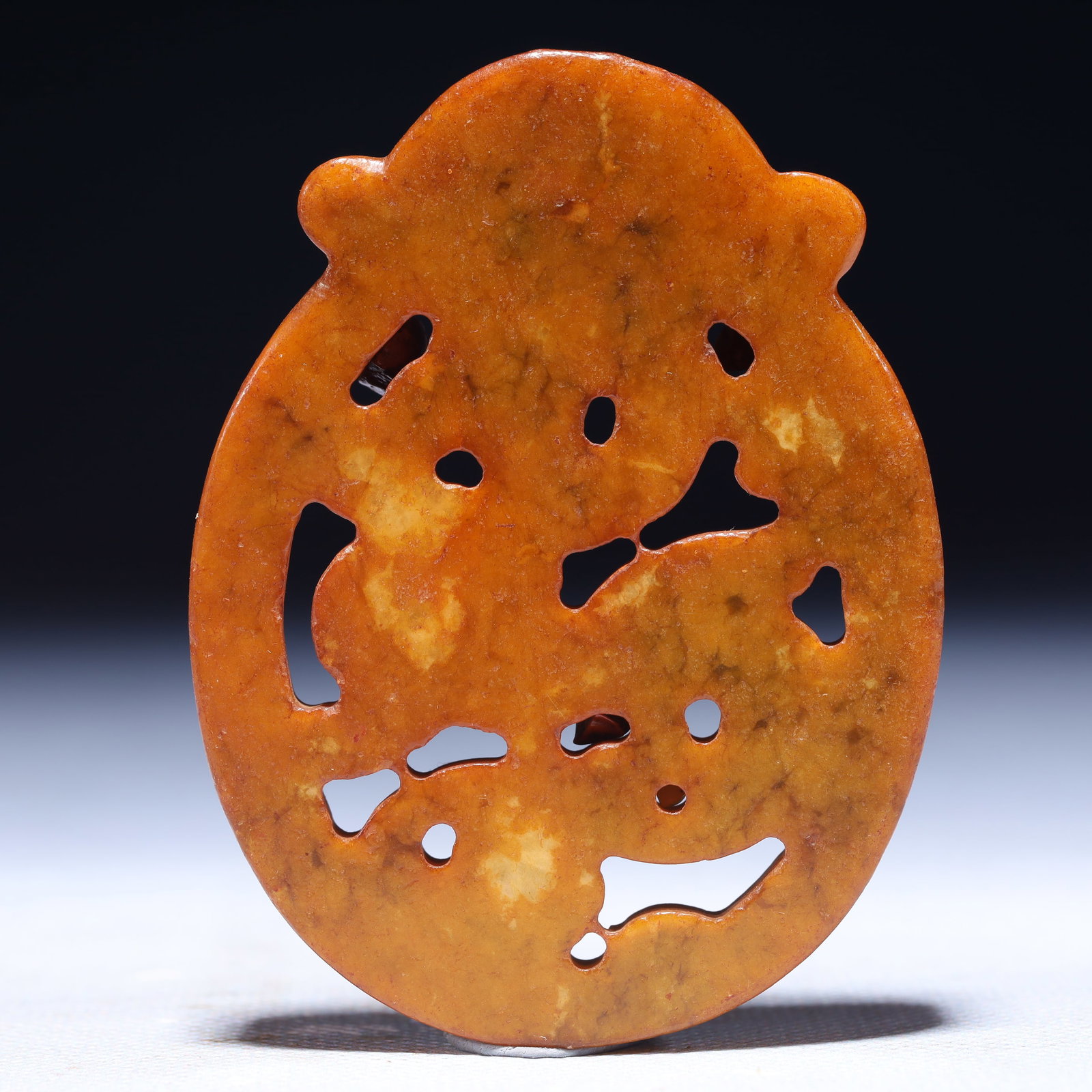 An Exquisite Archaic Jade Chi-Dragon Pattern Ornament - 4