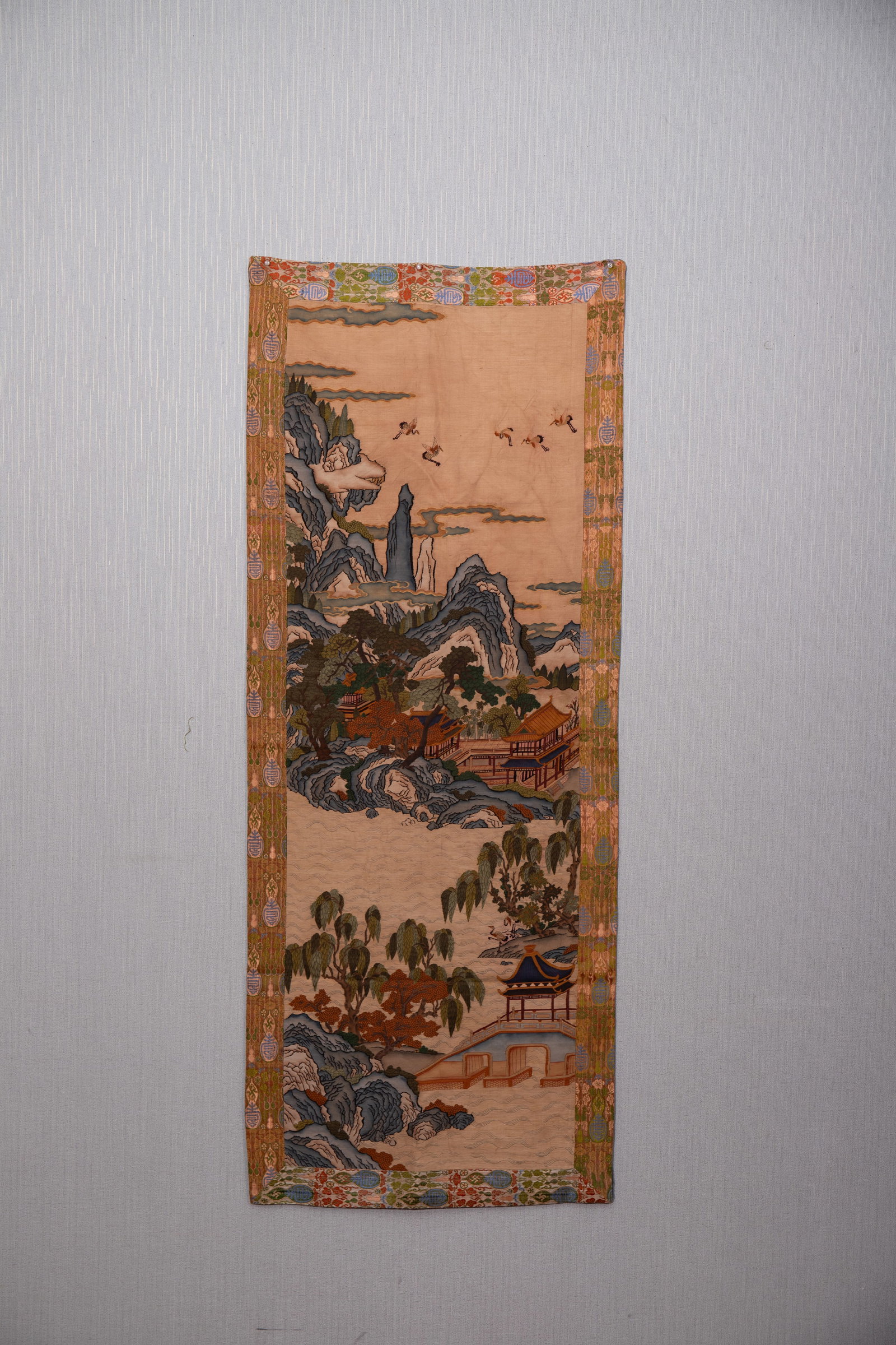 An Exquisite Kesi Embroidery Landscape Pattern