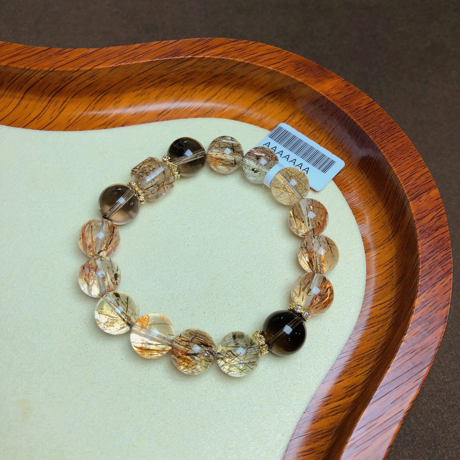 An Exquisite Crystal Bracelet: An Exquisite Crystal Bracelet,Size:0.4in,0.4inx0.4in,Weight:33.5g 水晶手串