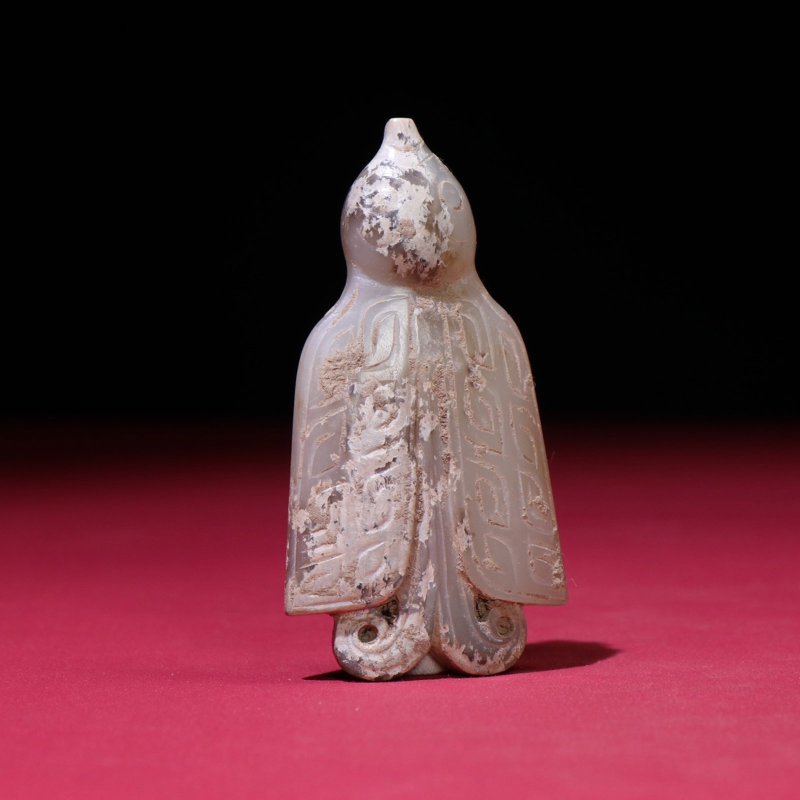 White Jade Phoenix Hand Piece - 3