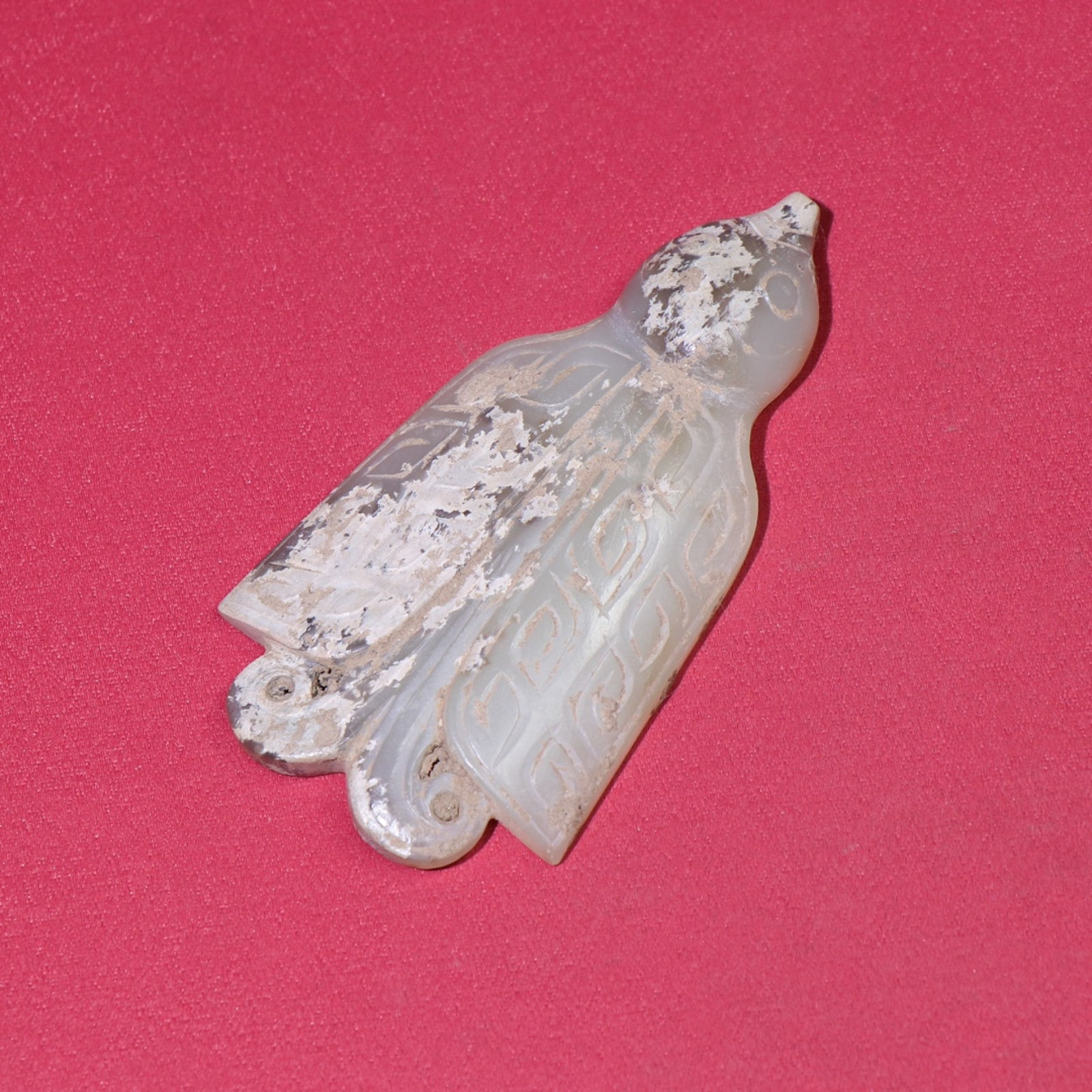 White Jade Phoenix Hand Piece - 6