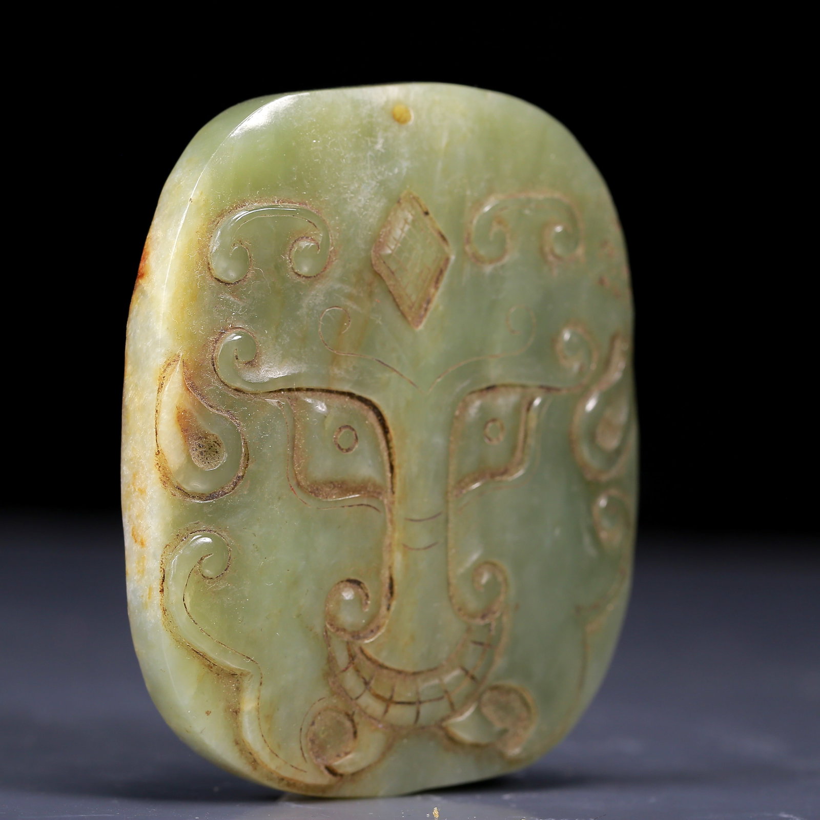 An Exquisite Jasper Beast Pattern Pendant - 3