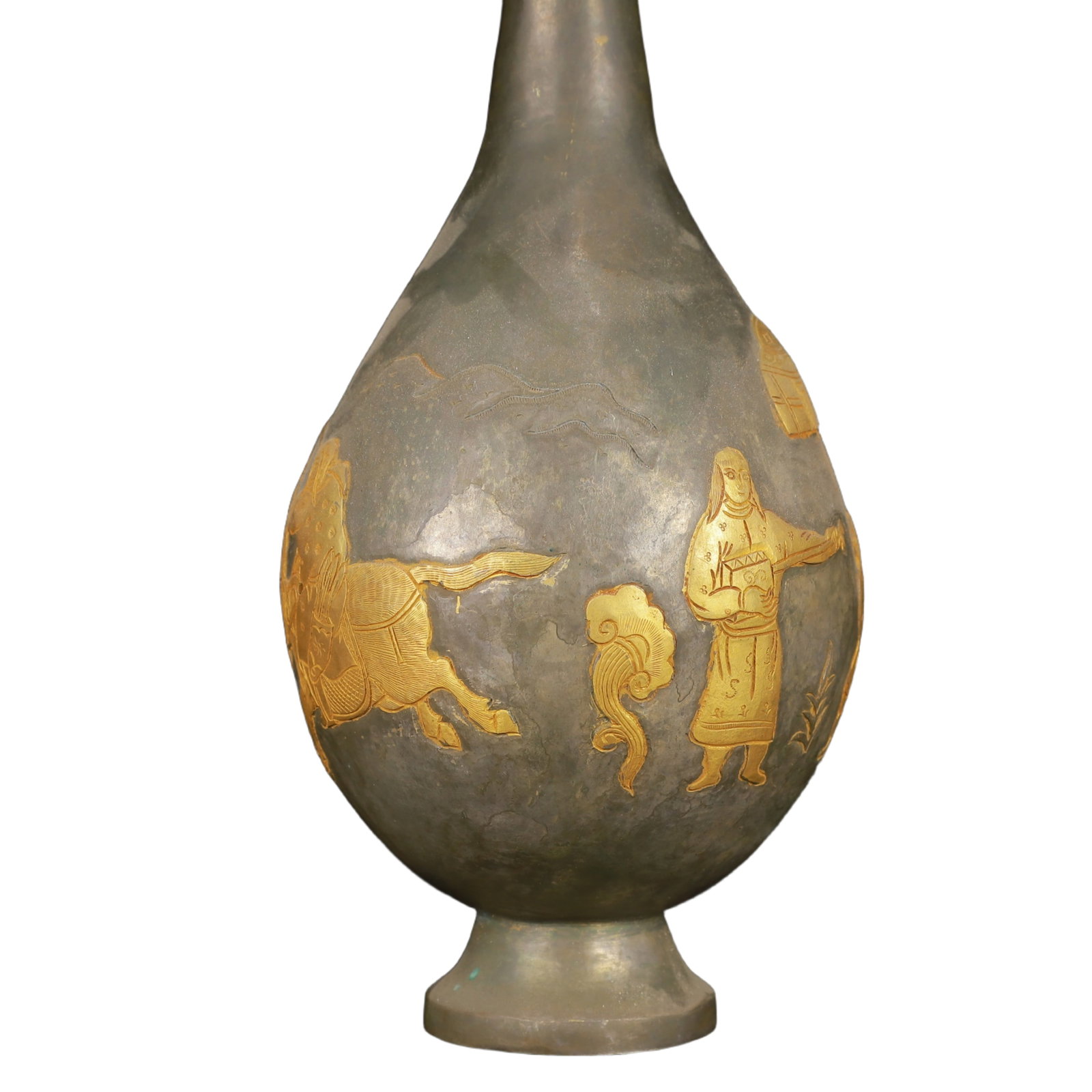 An Exquisite Gilt Silver Figure Pattern Vase - 12