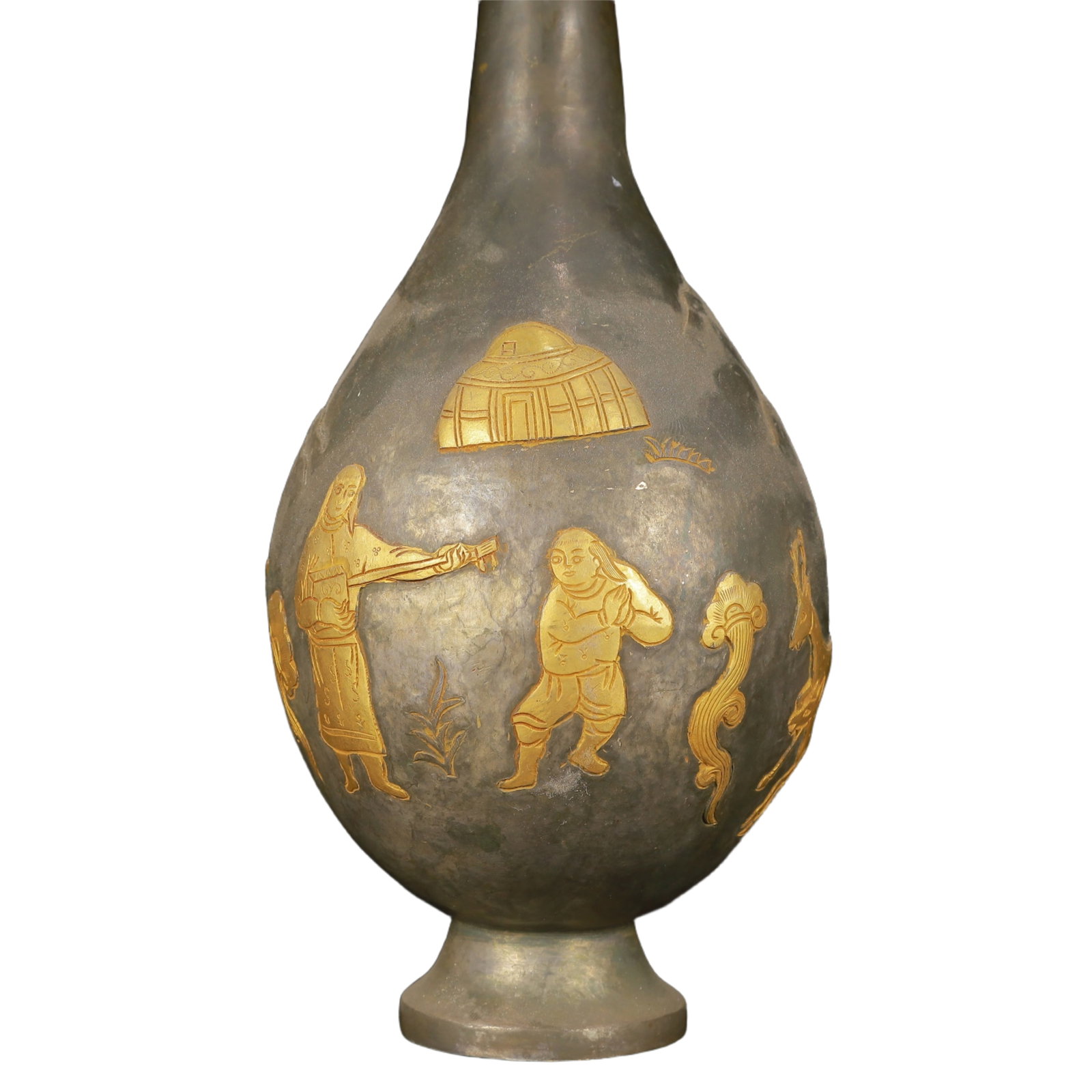 An Exquisite Gilt Silver Figure Pattern Vase - 14
