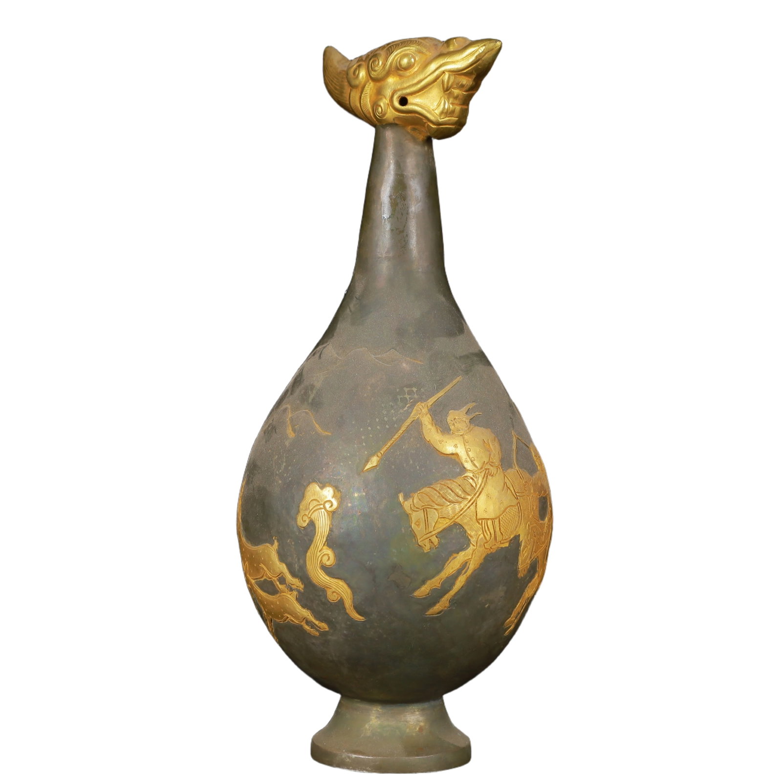 An Exquisite Gilt Silver Figure Pattern Vase - 4