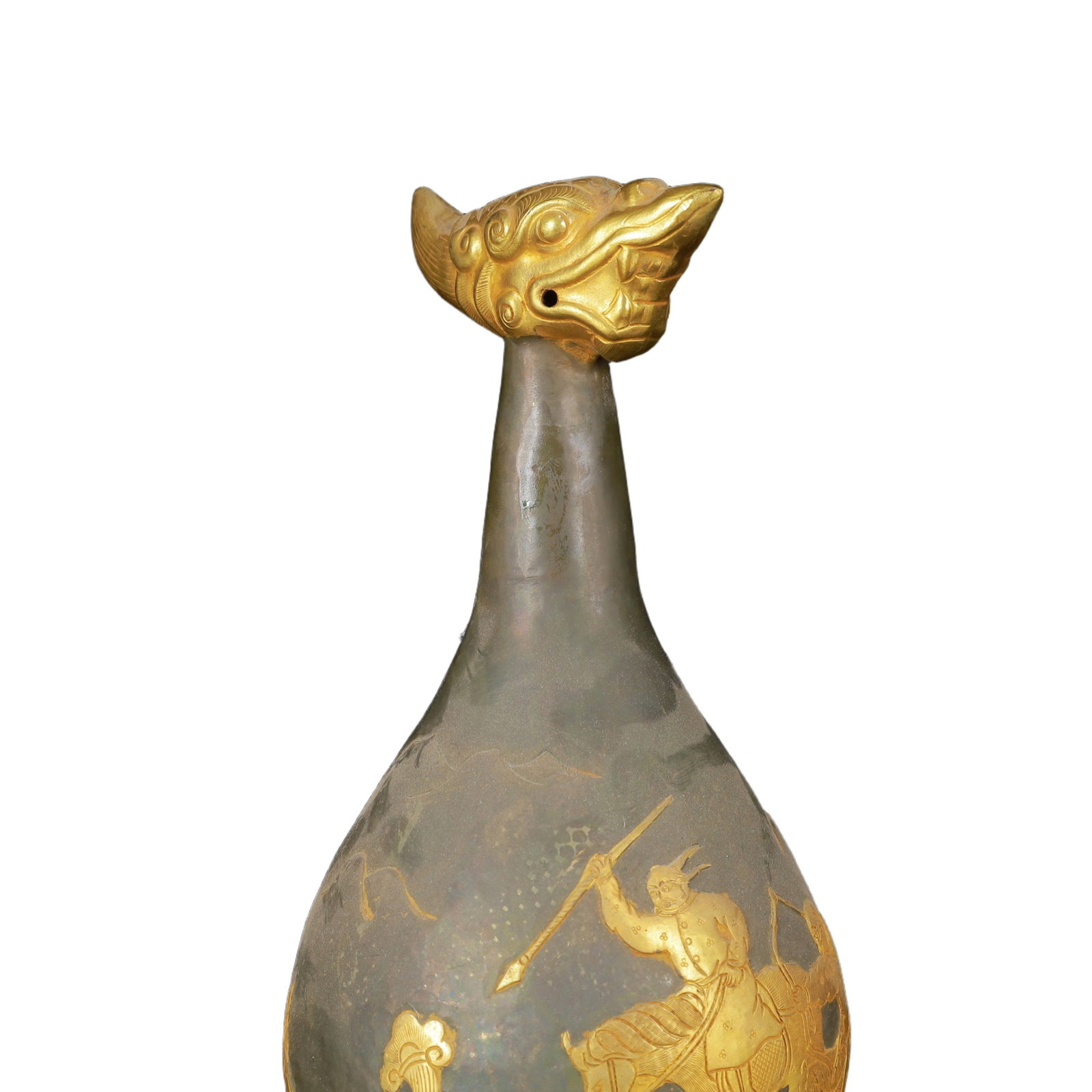 An Exquisite Gilt Silver Figure Pattern Vase - 5