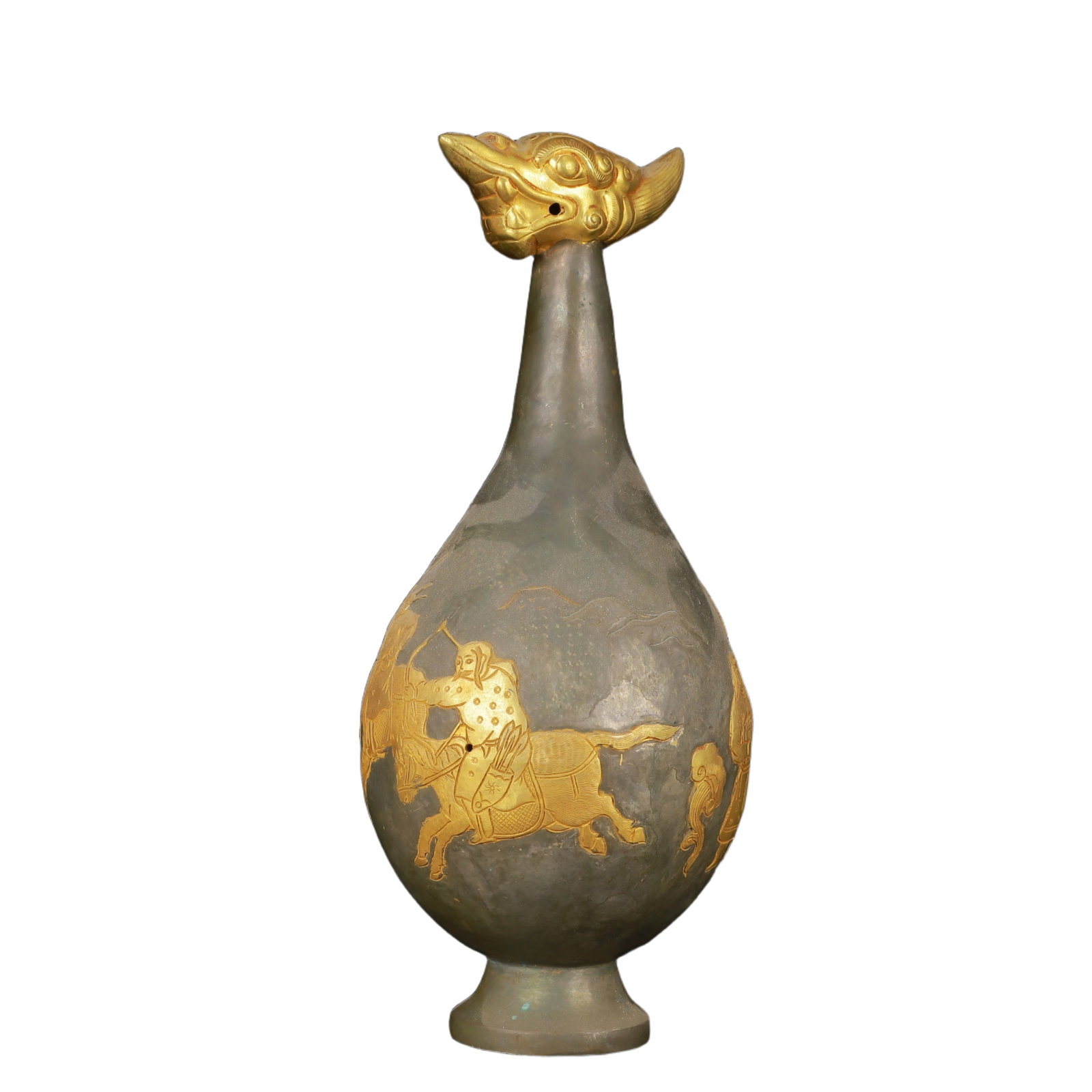 An Exquisite Gilt Silver Figure Pattern Vase - 9