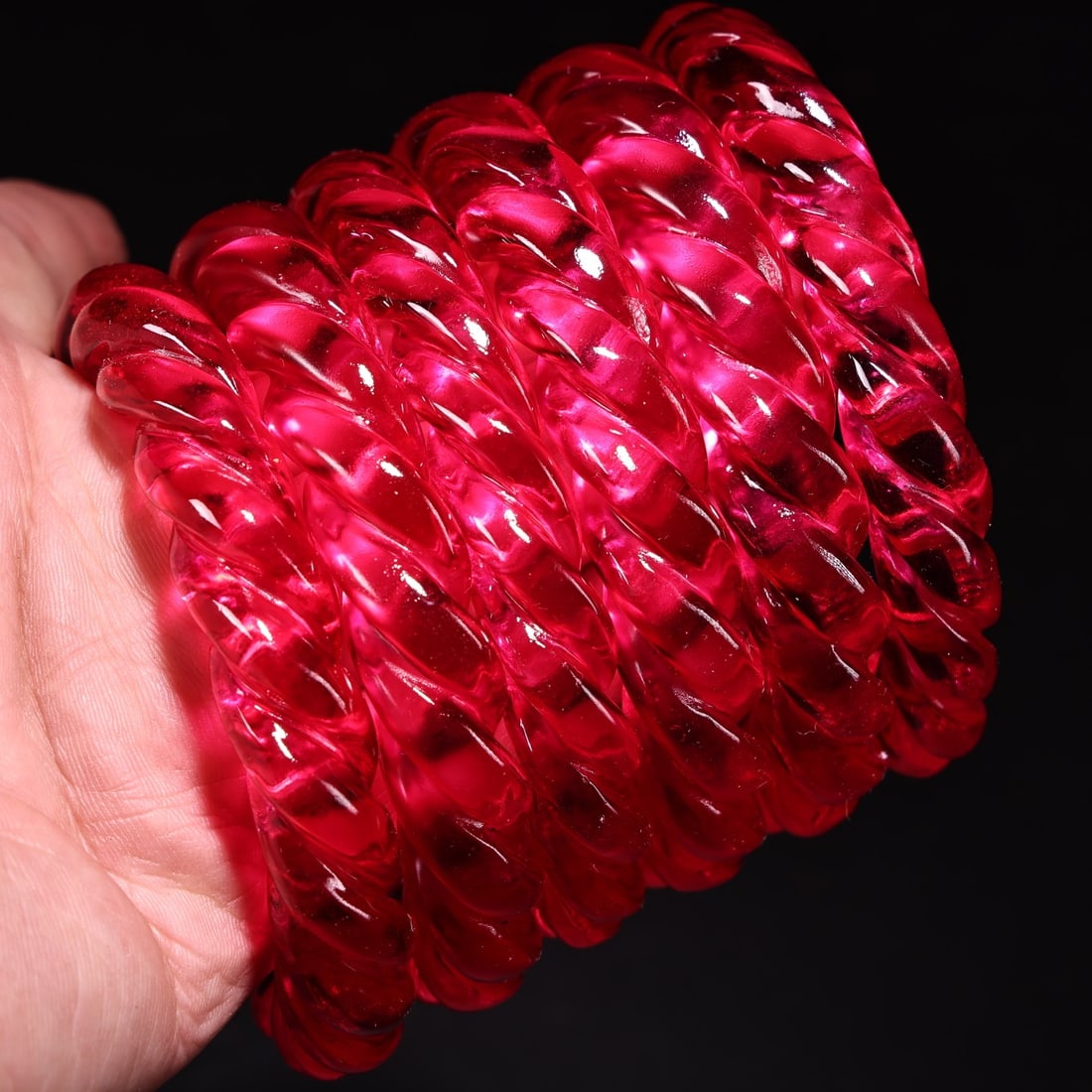 A Set of Fine Ruby Bracelets - 5