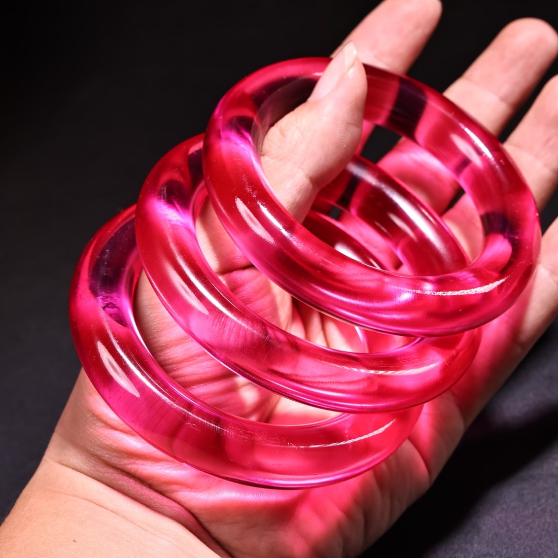 A Set of Fine Ruby Bracelets - 8