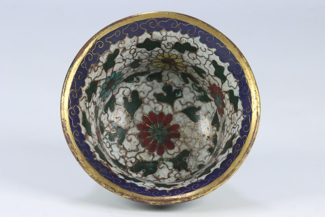 An Exquisite Cloisonne Flower Pattern Cup - 4