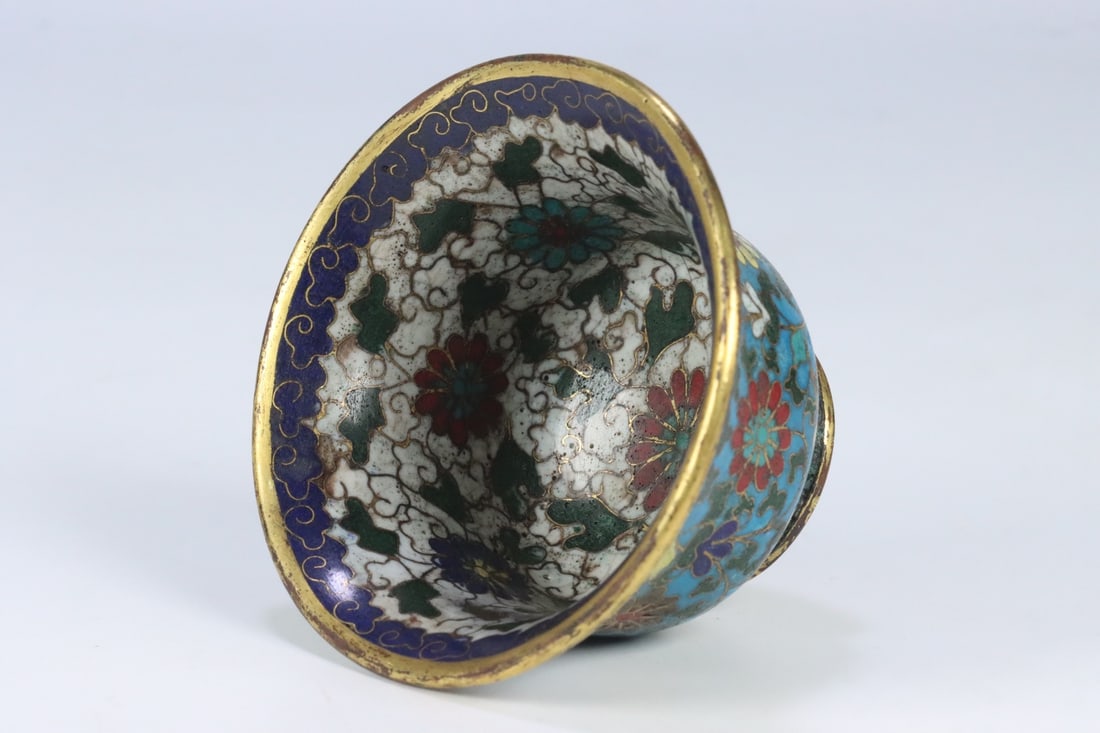 An Exquisite Cloisonne Flower Pattern Cup - 5