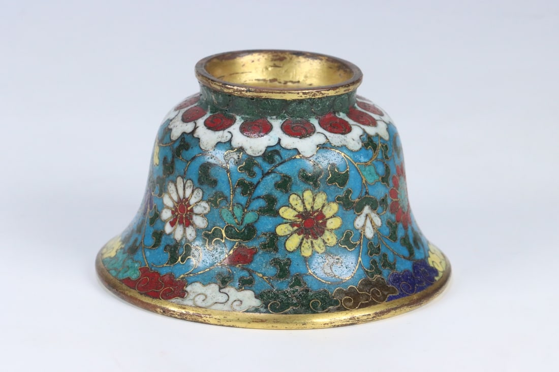 An Exquisite Cloisonne Flower Pattern Cup - 7