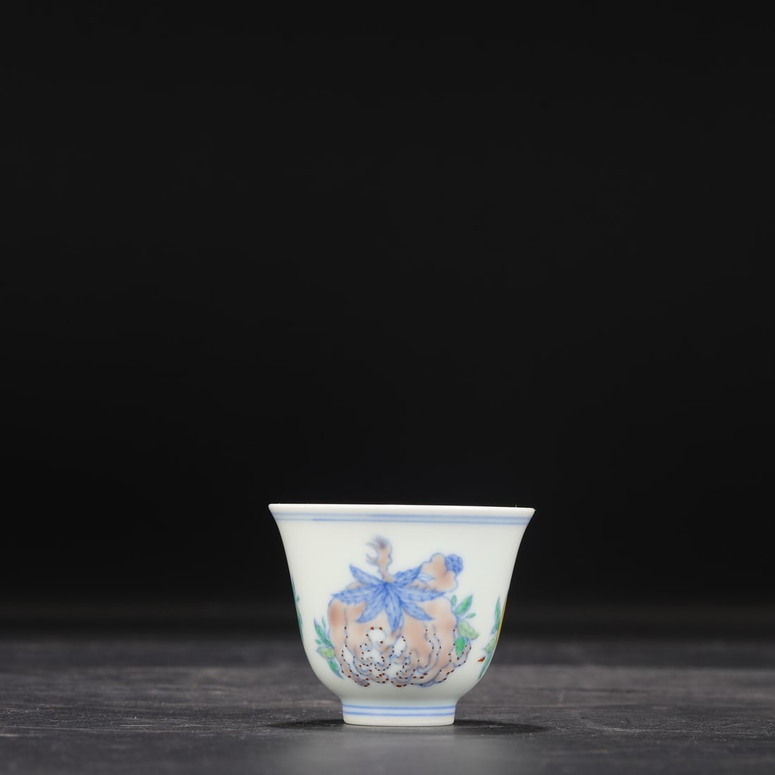 An Exquisite Doucai Melon and Fruit Pattern Cup - 5