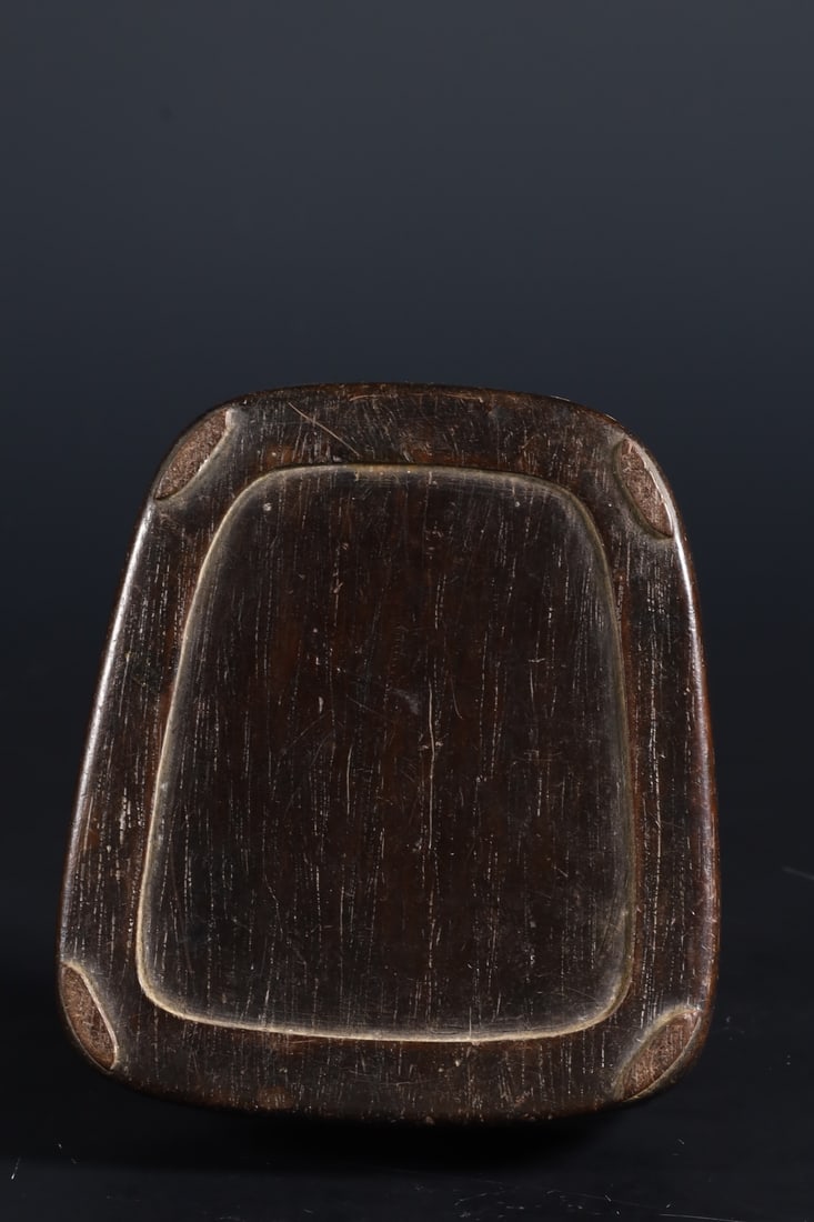 An Exquisite Lotus Leaf Pattern Inkstone - 9