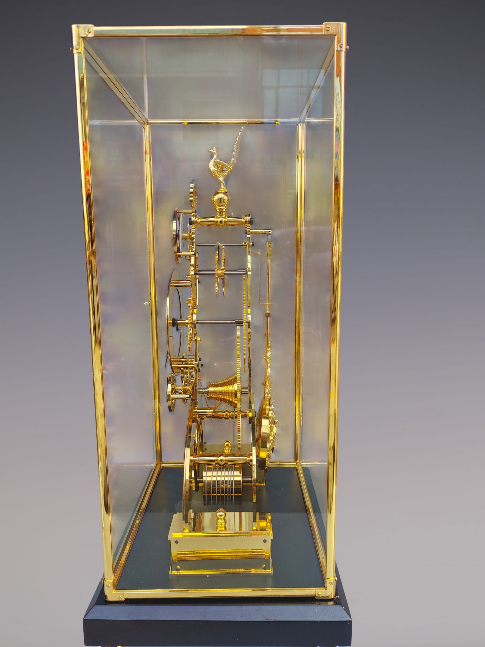 An Exquisite Gilt Bronze Lotus Pattern Clock - 2