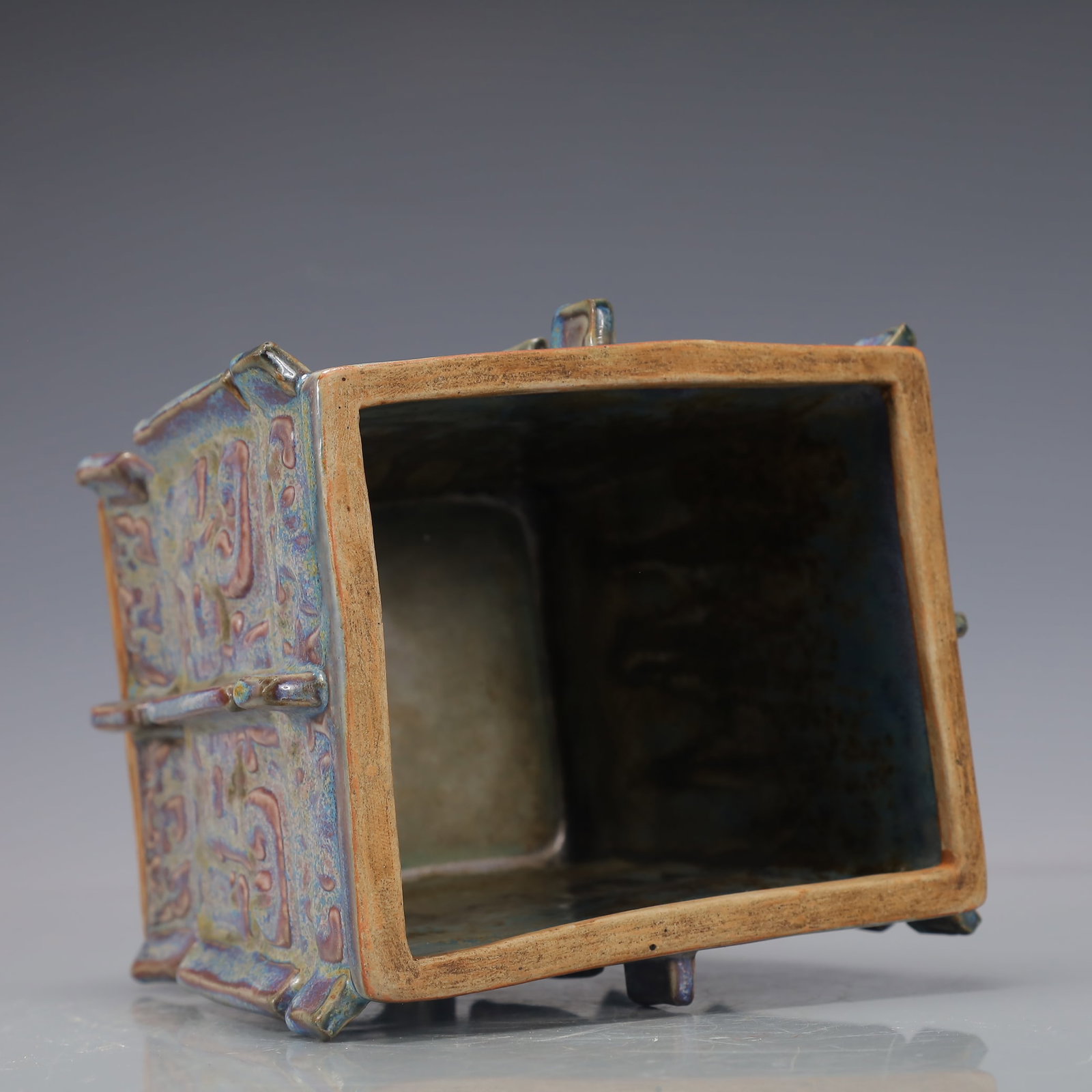 A Exquisite Jun yao Beast-Face Pattern Tripod - 8