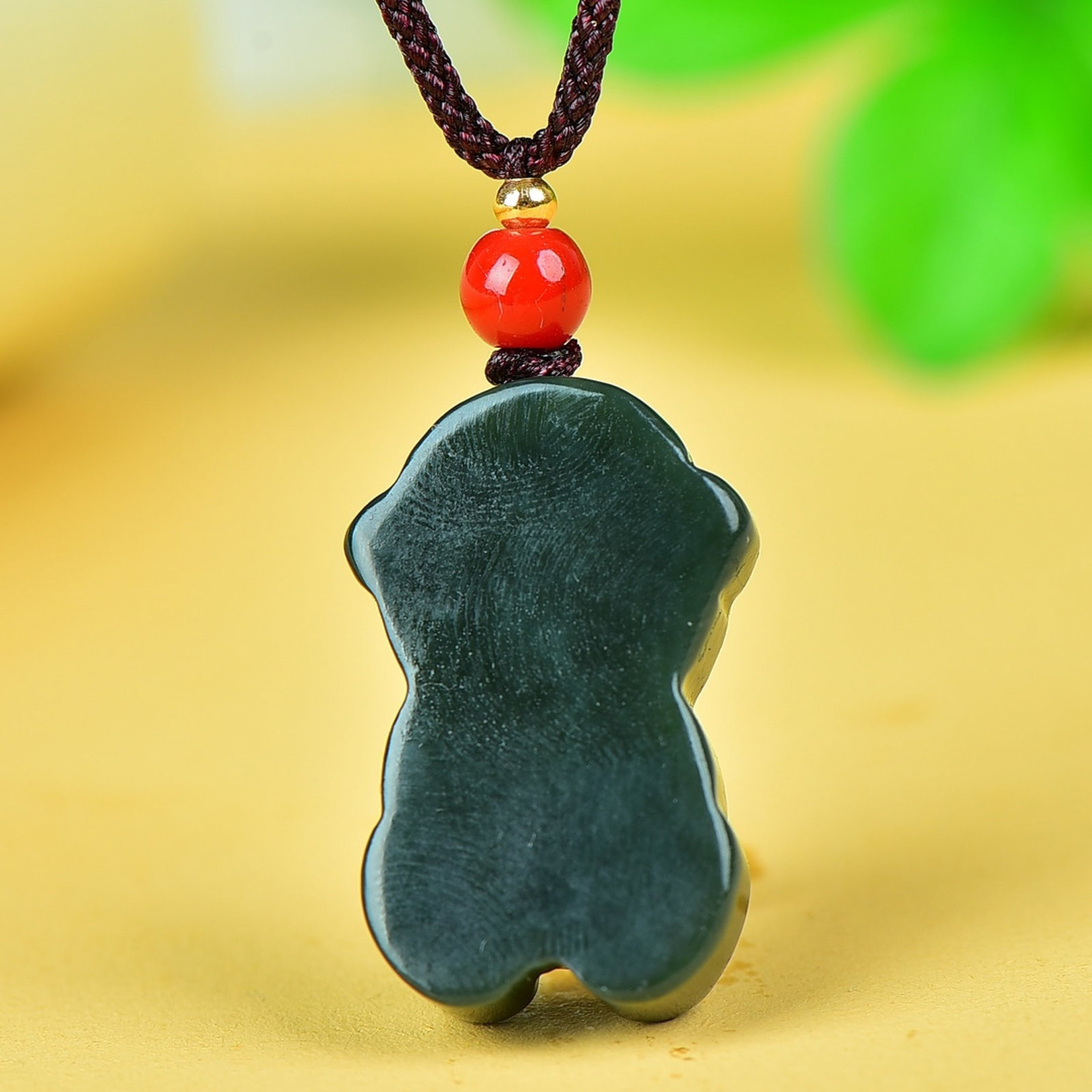 An Exquisite Jasper Monkey Pattern Pendant - 5
