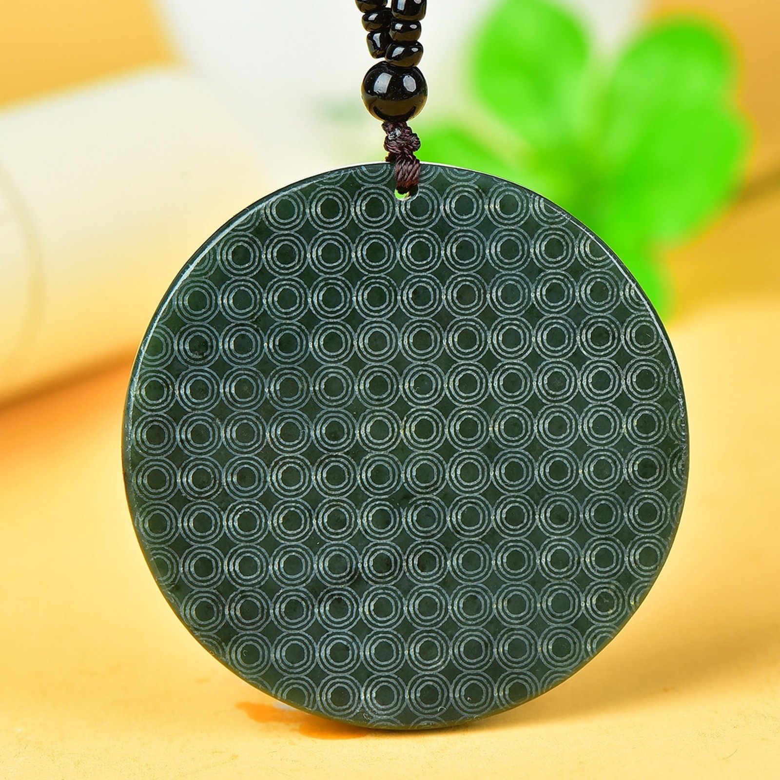 An Exquisite Jasper Dragon Pattern Pendant - 5