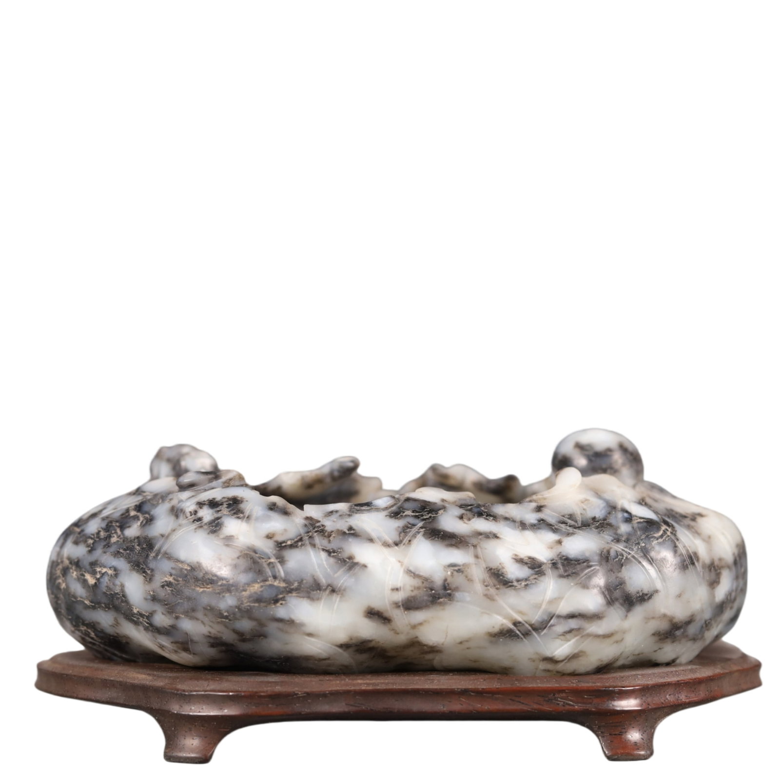 A Precious Greenish Jade Brush Washer (1 of 8)