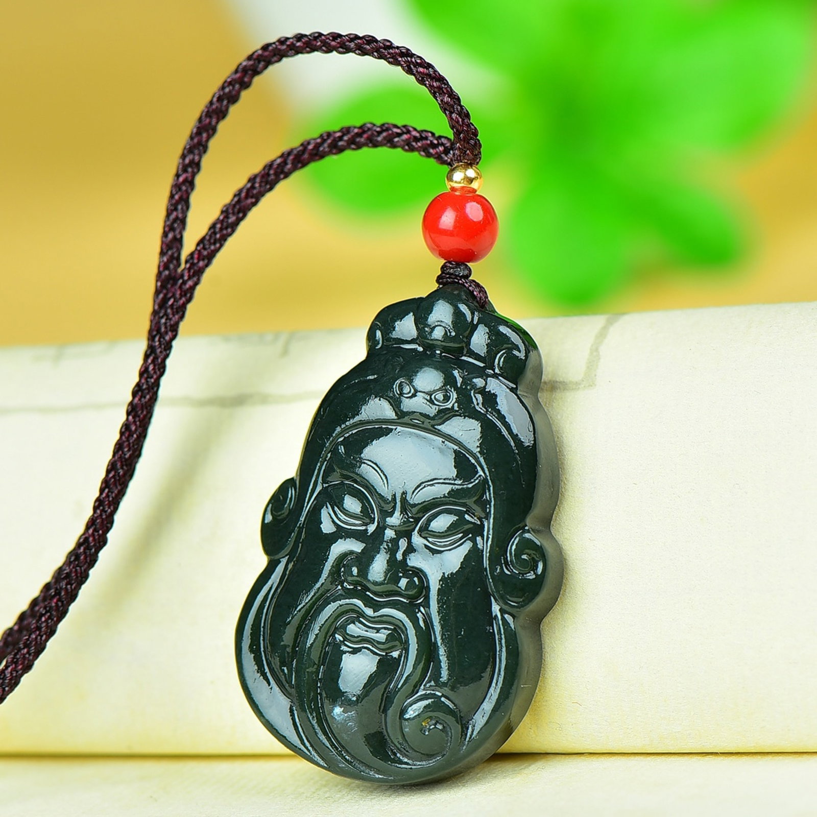 An Exquisite Jasper Figure Pattern Pendant - 4