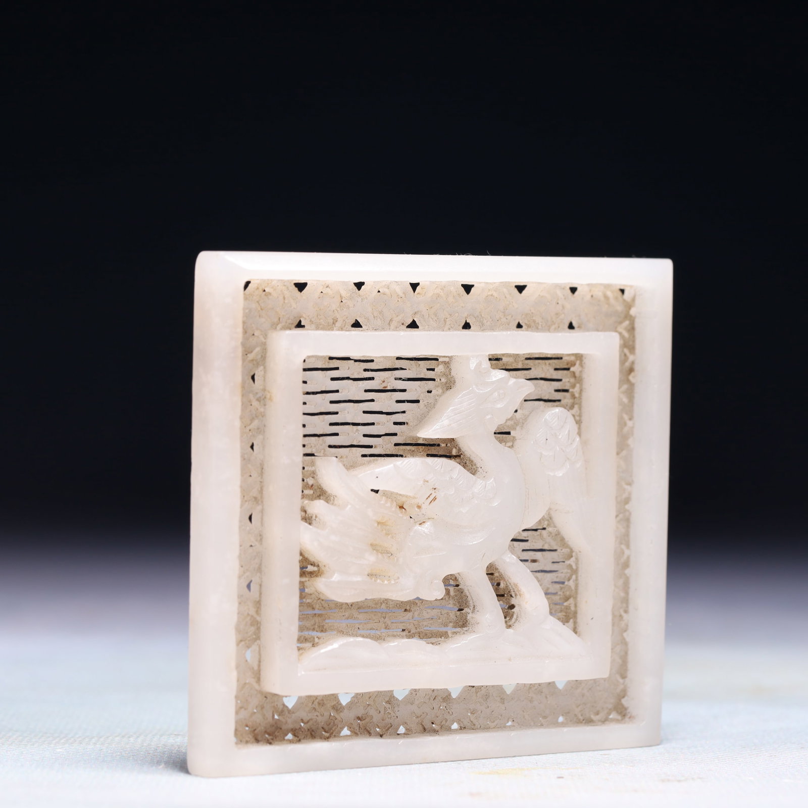 An Exquisite White Jade Phoenix Pattern Pendant - 3