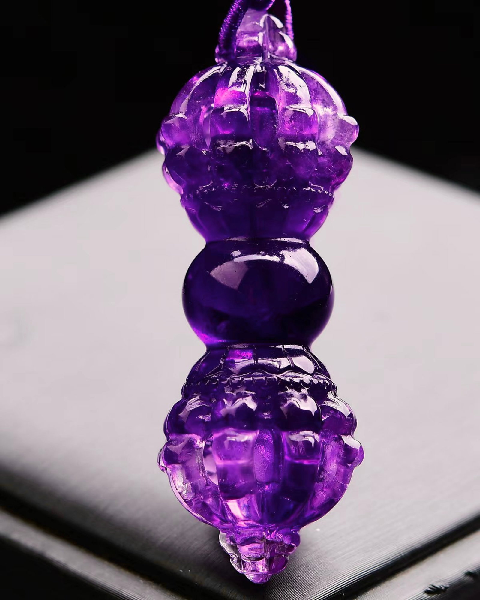 An Exquisite Crystal Vajry Pestle Pendant: An Exquisite Crystal Vajry Pestle Pendant,Size:59mmx21mmx21mm,Weight:37.6g 水晶金刚杵吊坠