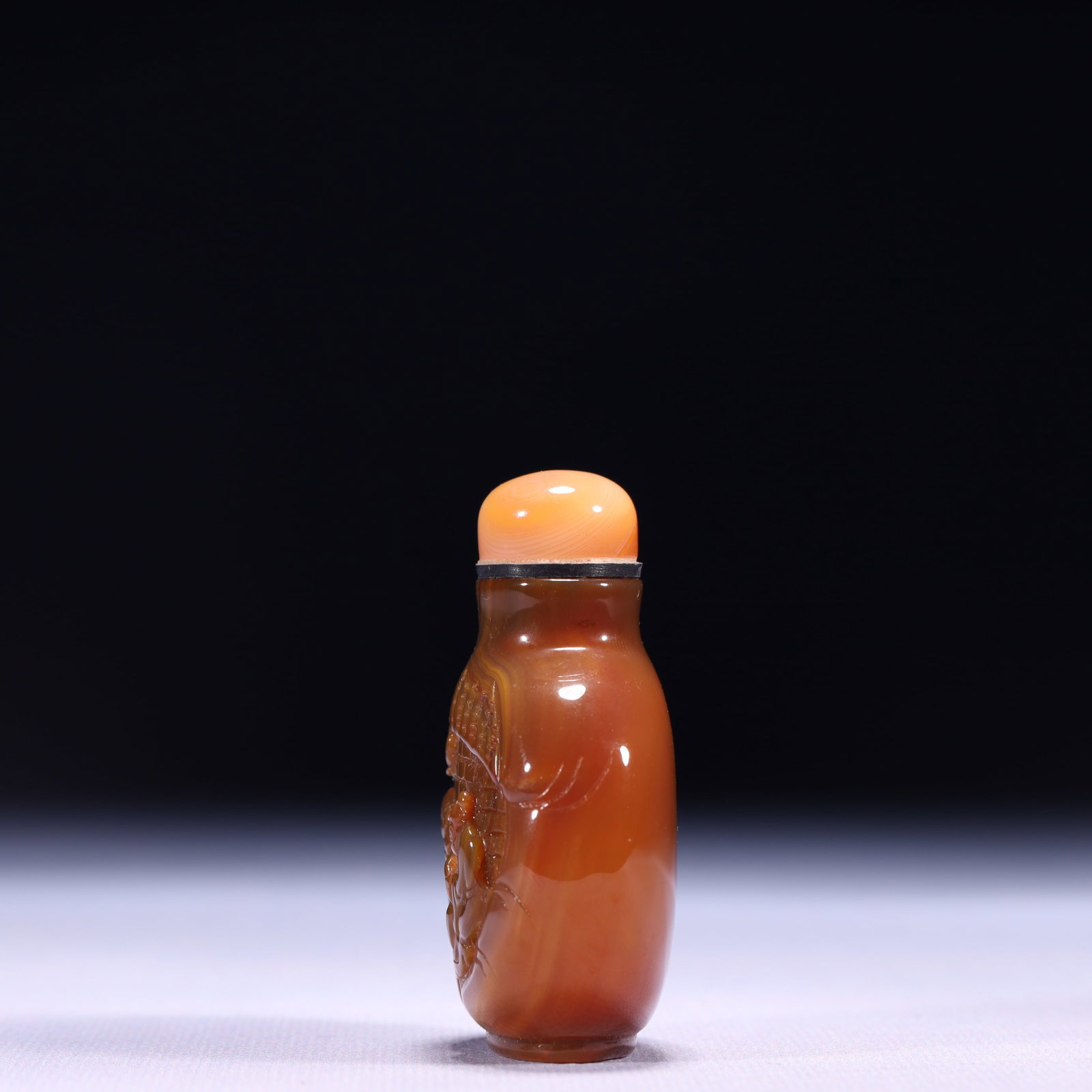 An Exquisite Agate Figure Pattern Snuff Bottle - 7