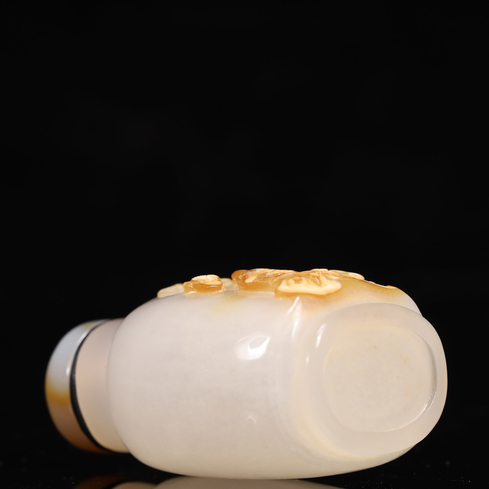 An Exquisite Agate Crane Pattern Snuff Bottle - 9