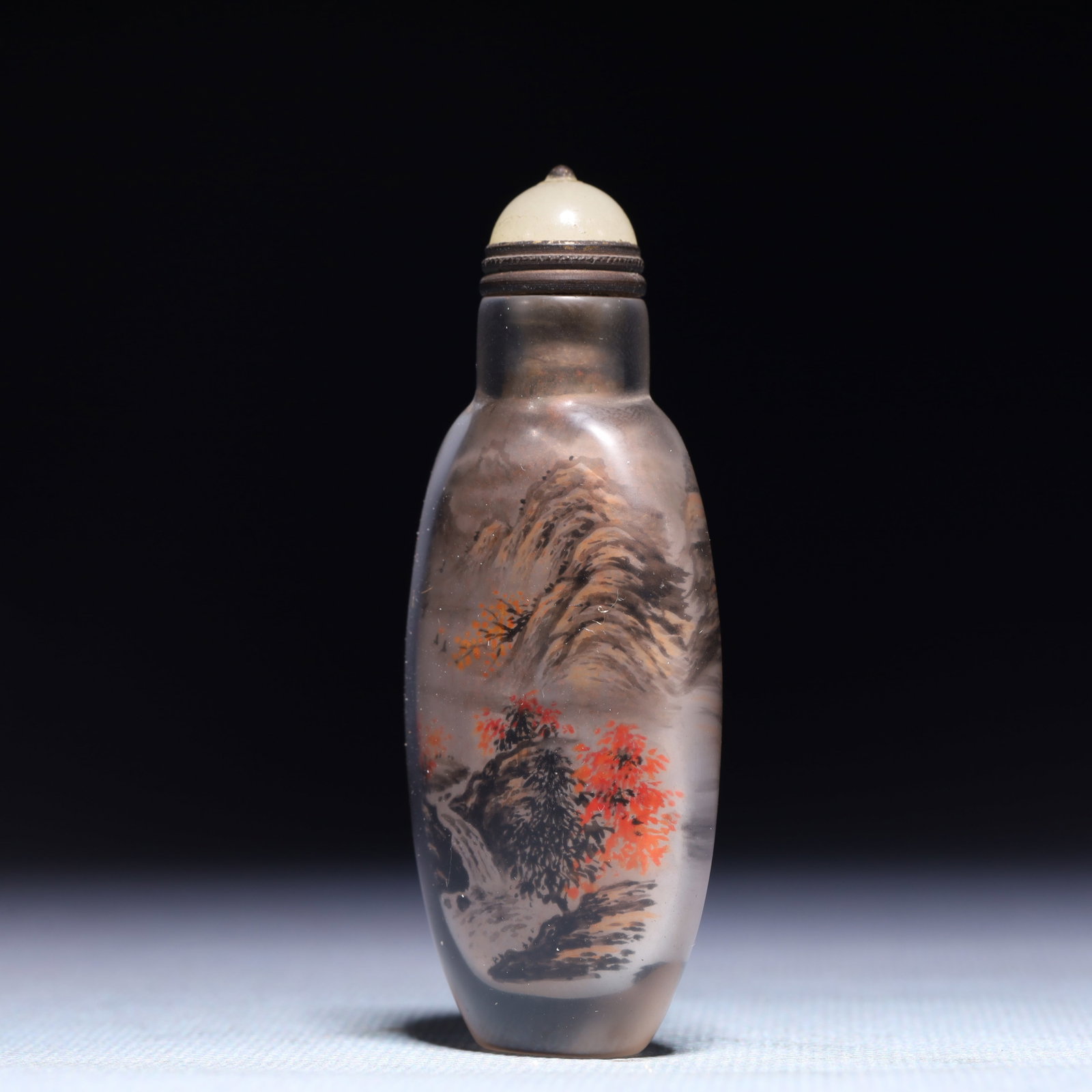 An Exquisite Crystal Landscape Pattern Snuff Bottle - 2