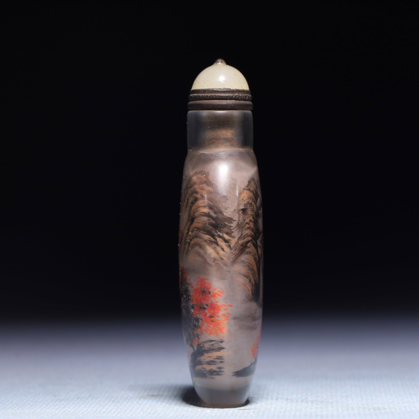 An Exquisite Crystal Landscape Pattern Snuff Bottle - 3