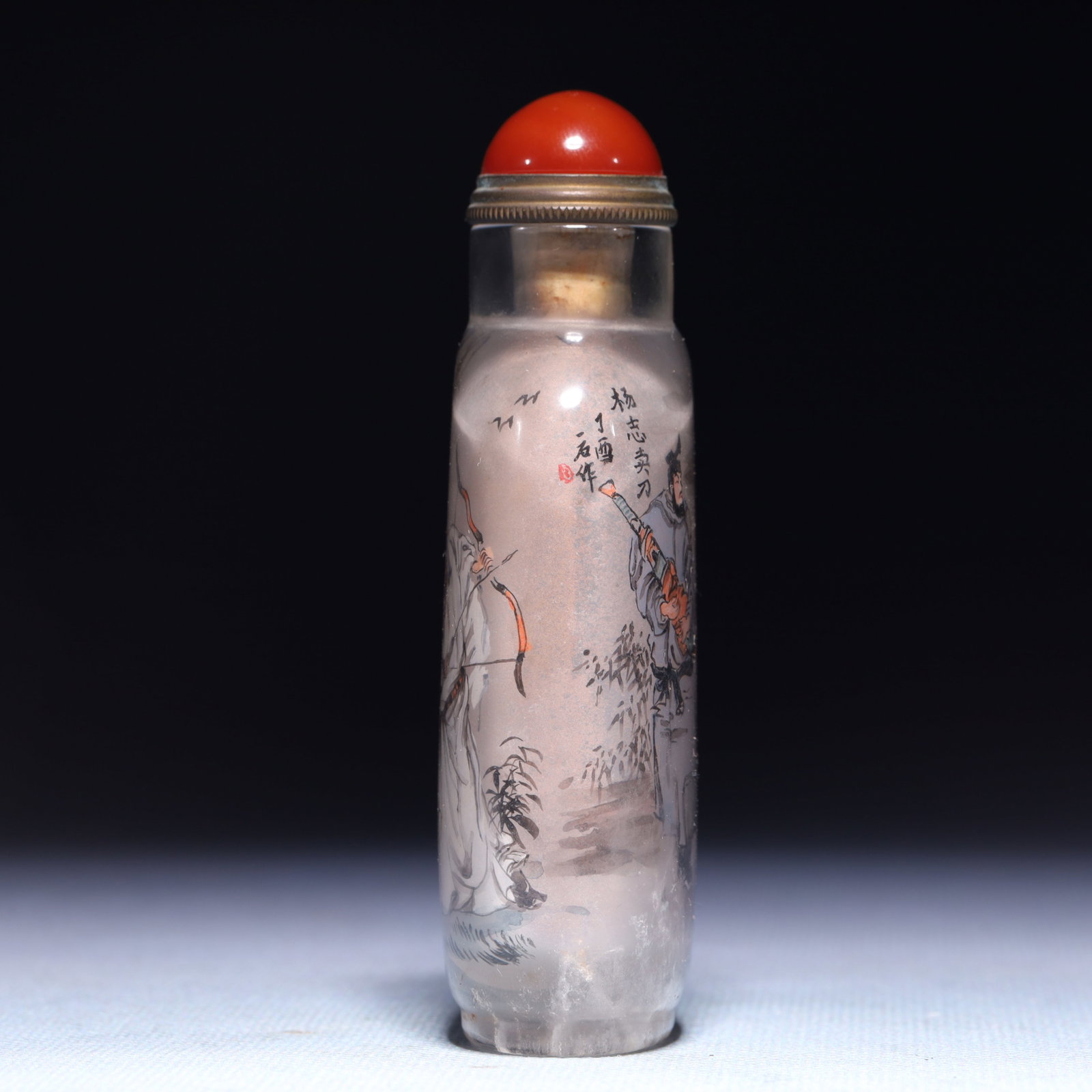 An Exquisite Crystal Figure Pattern Snuff Bottle - 6