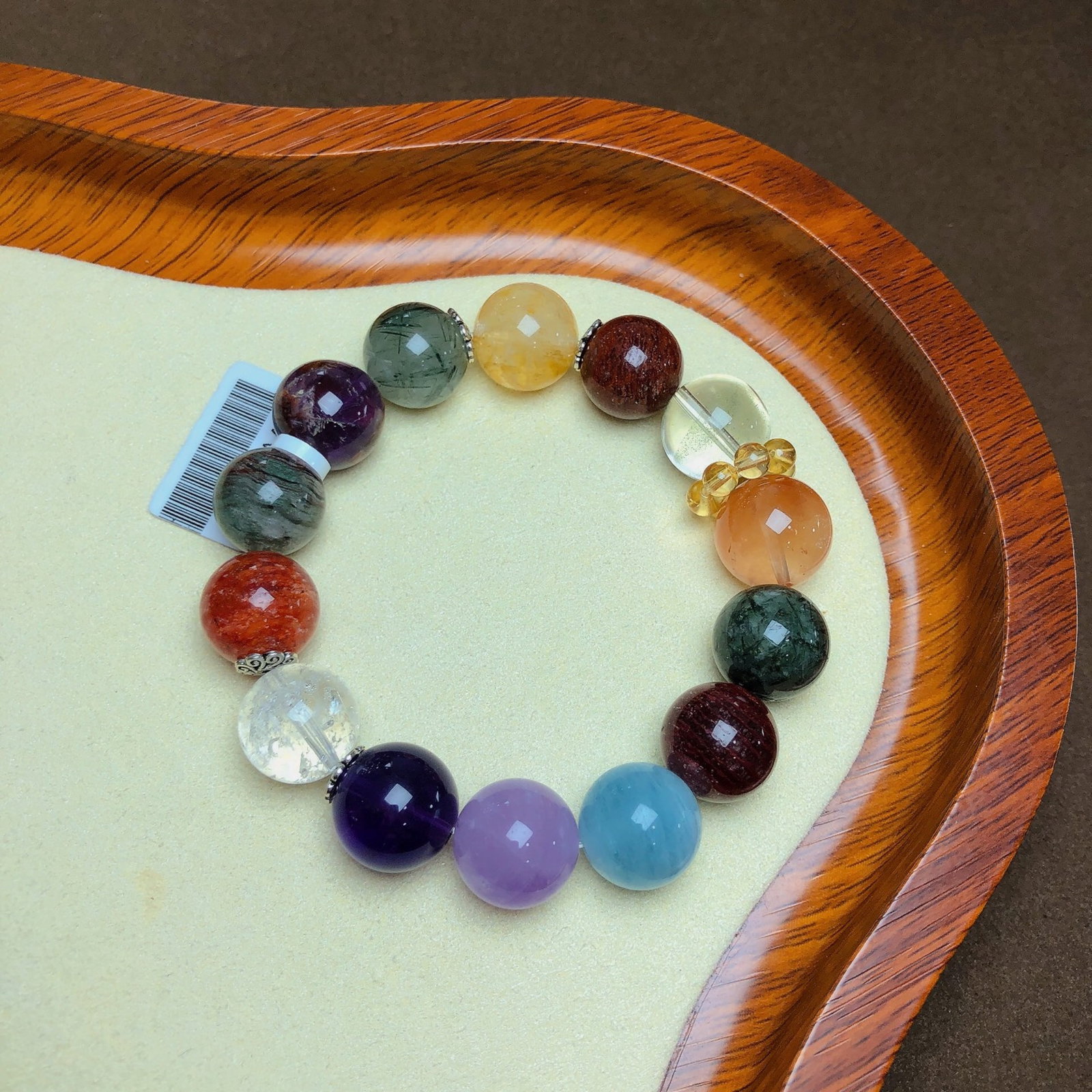 An Exquisite Multi-Gem Bracelets: An Exquisite Multi-Gem Bracelets,Size:0.6in,Weight:59.4g 多宝手串