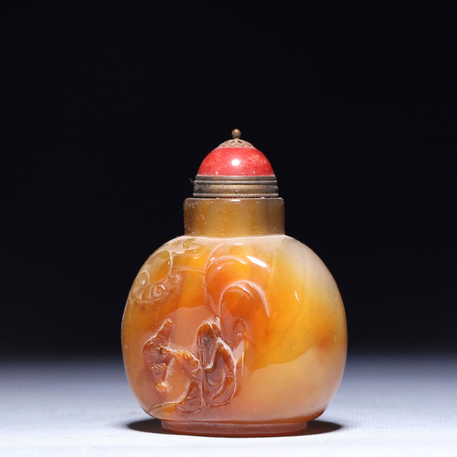 An Exquisite Agate Figure Pattern Snuff Bottle - 2