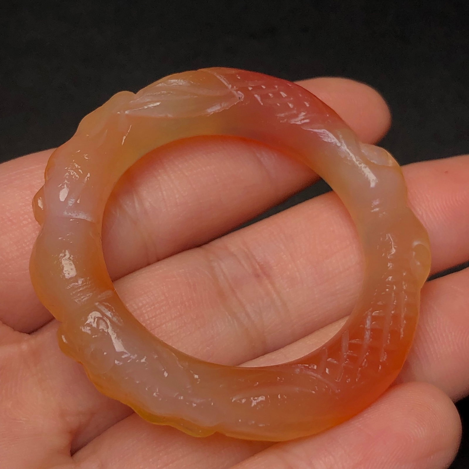 An Exquisite Agate Dragon Pattern Bracelet - 5