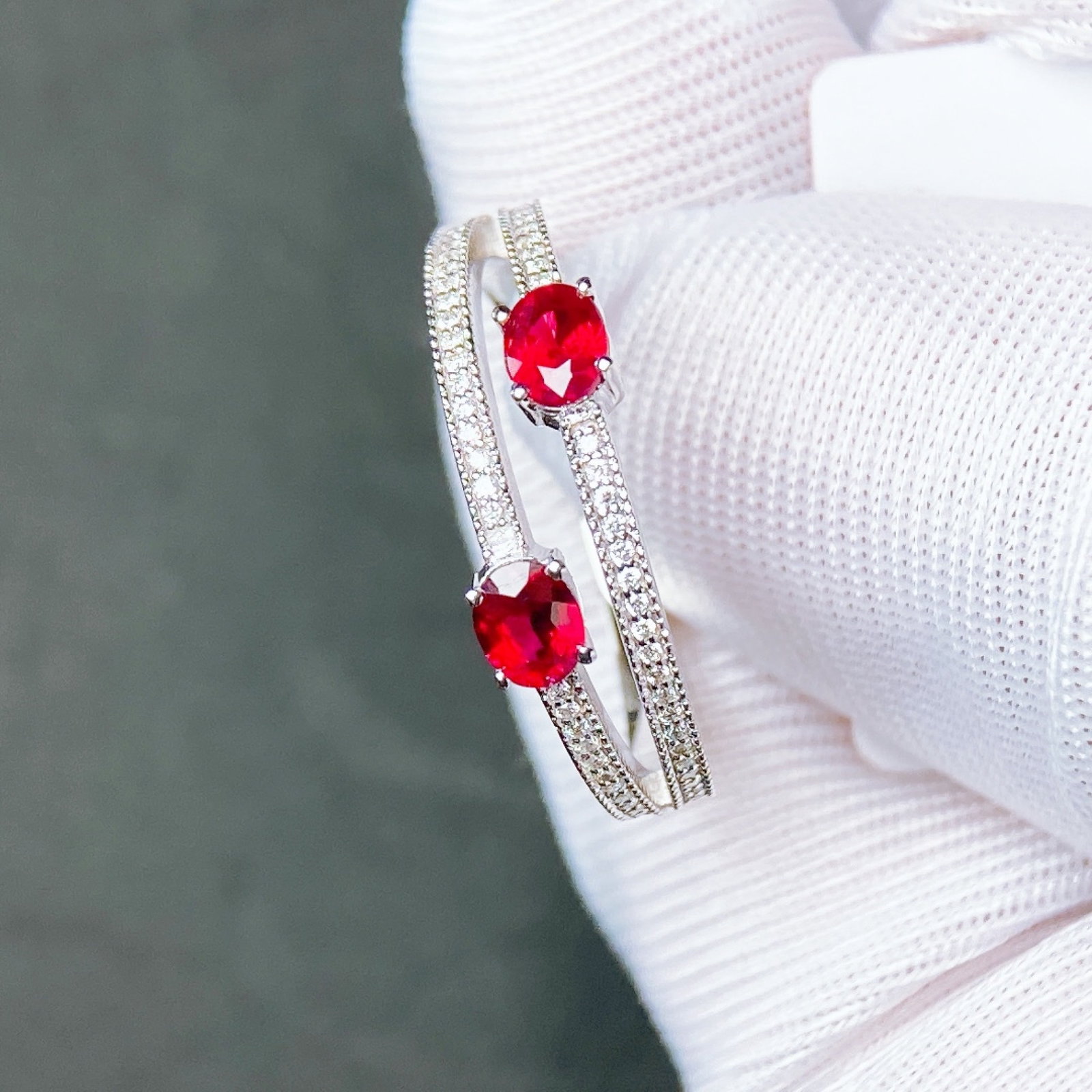 0.5Ctw Natural Tanzanite Ruby Ring - 4