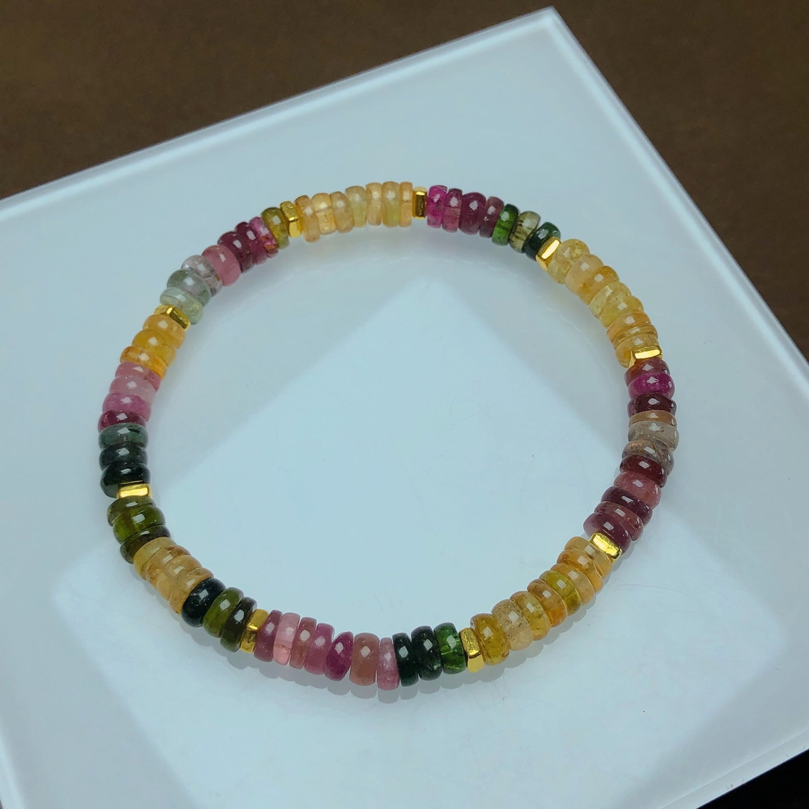 An Exquisite Tourmaline Bracelets: An Exquisite Tourmaline Bracelets,Size:0.2inx0.1in,Weight:9.8g 碧玺手串