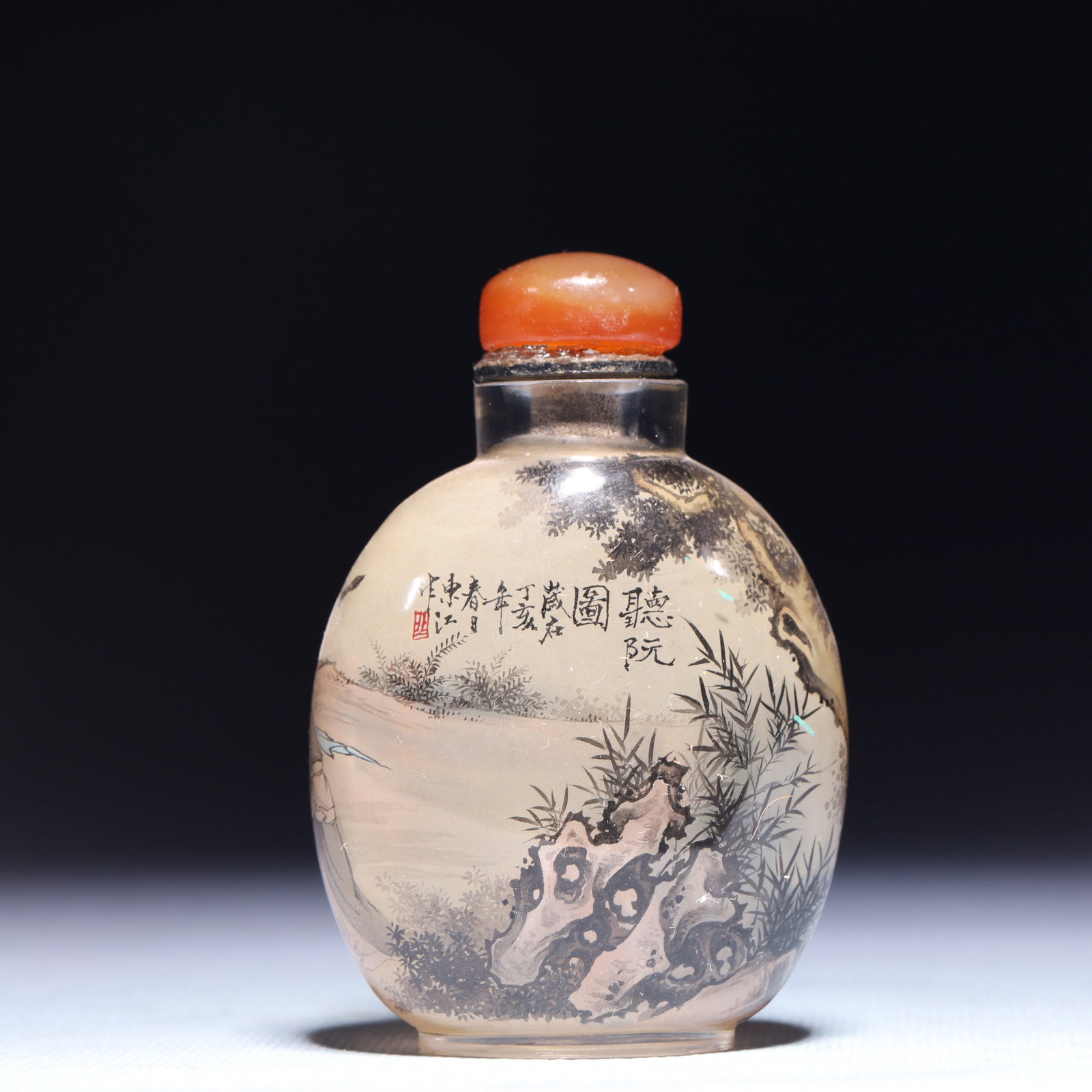 An Exquisite Crystal Character and Story Pattern Snuff Bottle (1 of 8)