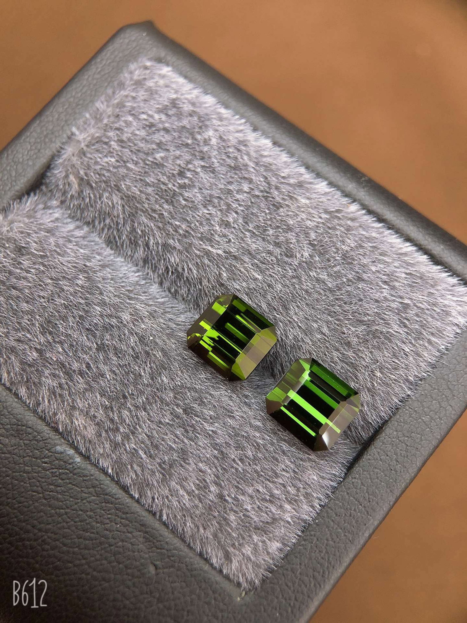 A Pair of 5.27Ctw Natural Tourmaline Earrings: A Pair of 5.27Ctw Natural Tourmaline Earrings,Size:0.3inx0.3inx0.2in 一对5.27Ctw天然碧玺耳钉