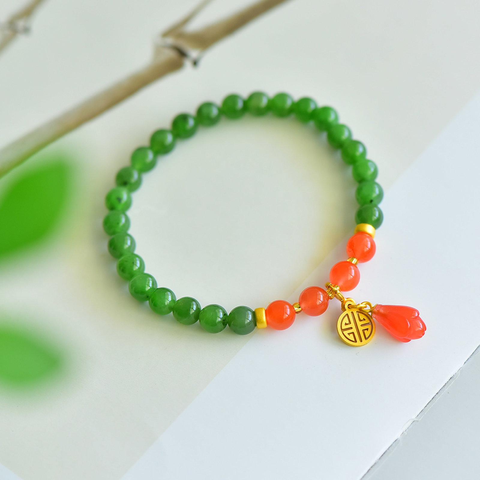 An Exquisite Jasper Bracelets - 3