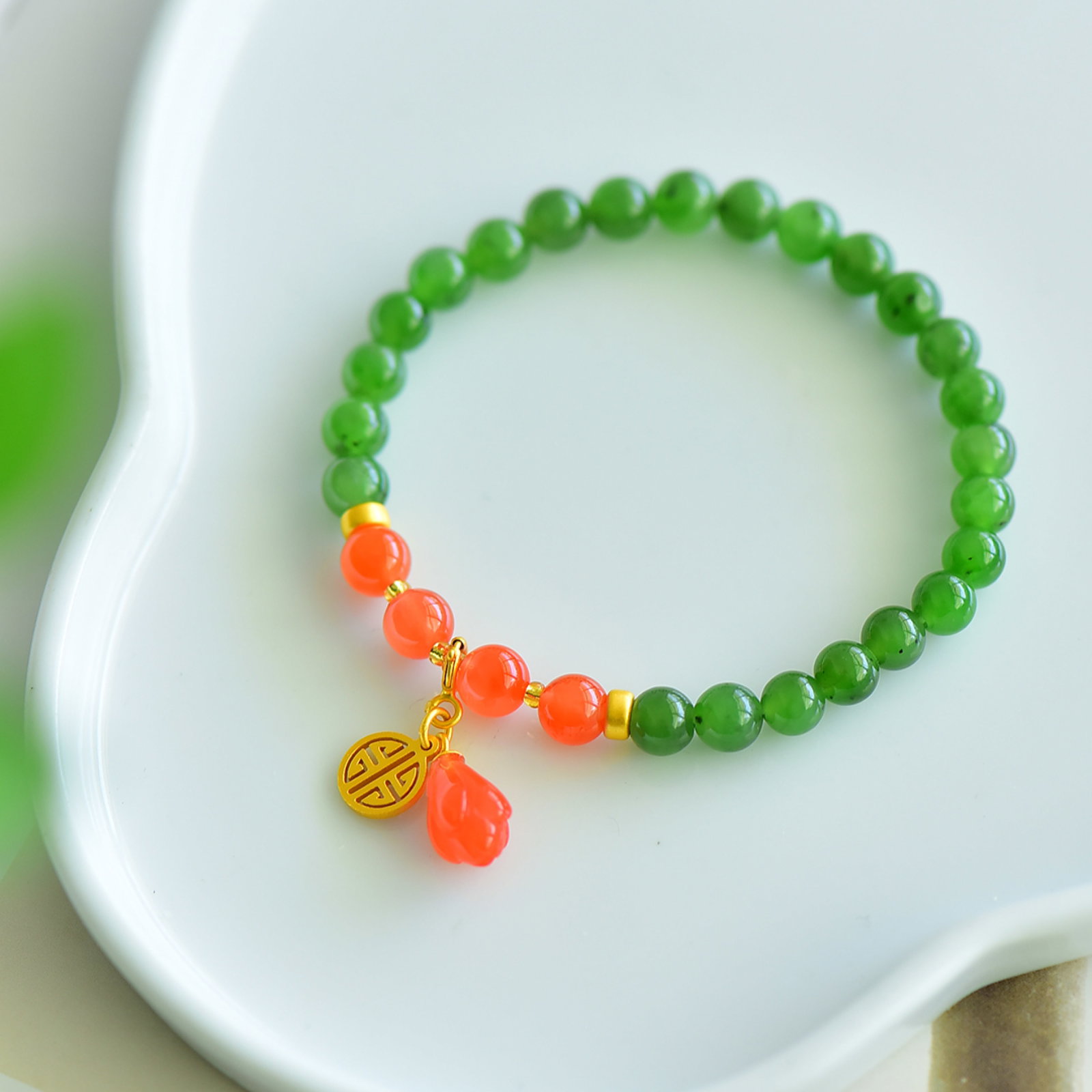 An Exquisite Jasper Bracelets - 4
